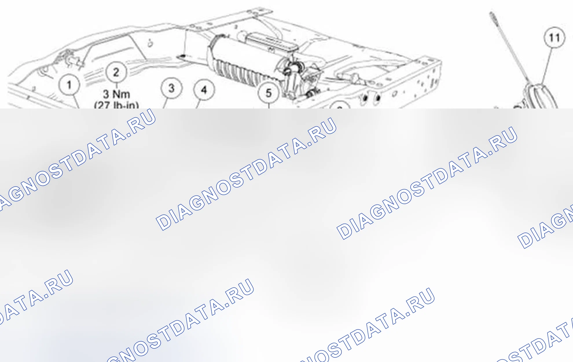 Рис. 49: Наливная труба топливного бака. Ford Ranger II рестайлинг