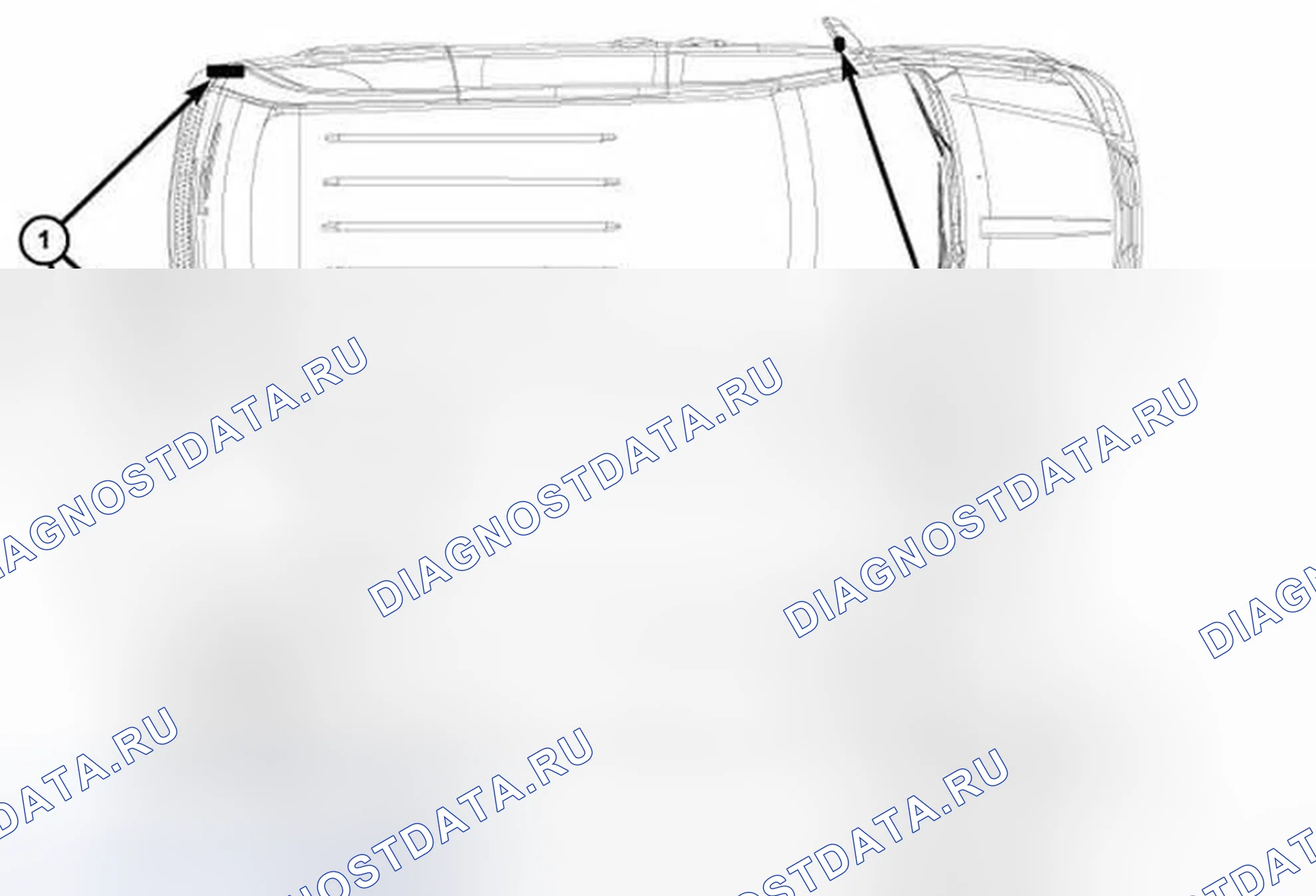 Рис. 1: СИСТЕМА МОНИТОРИНГА СЛЕПЫХ ЗОН. Chrysler Town & Country V рестайлинг