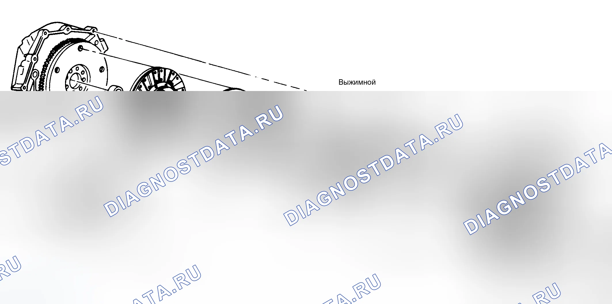 Рис. 1: ОПИСАНИЕ сцепления. Chevrolet Suburban K2500 