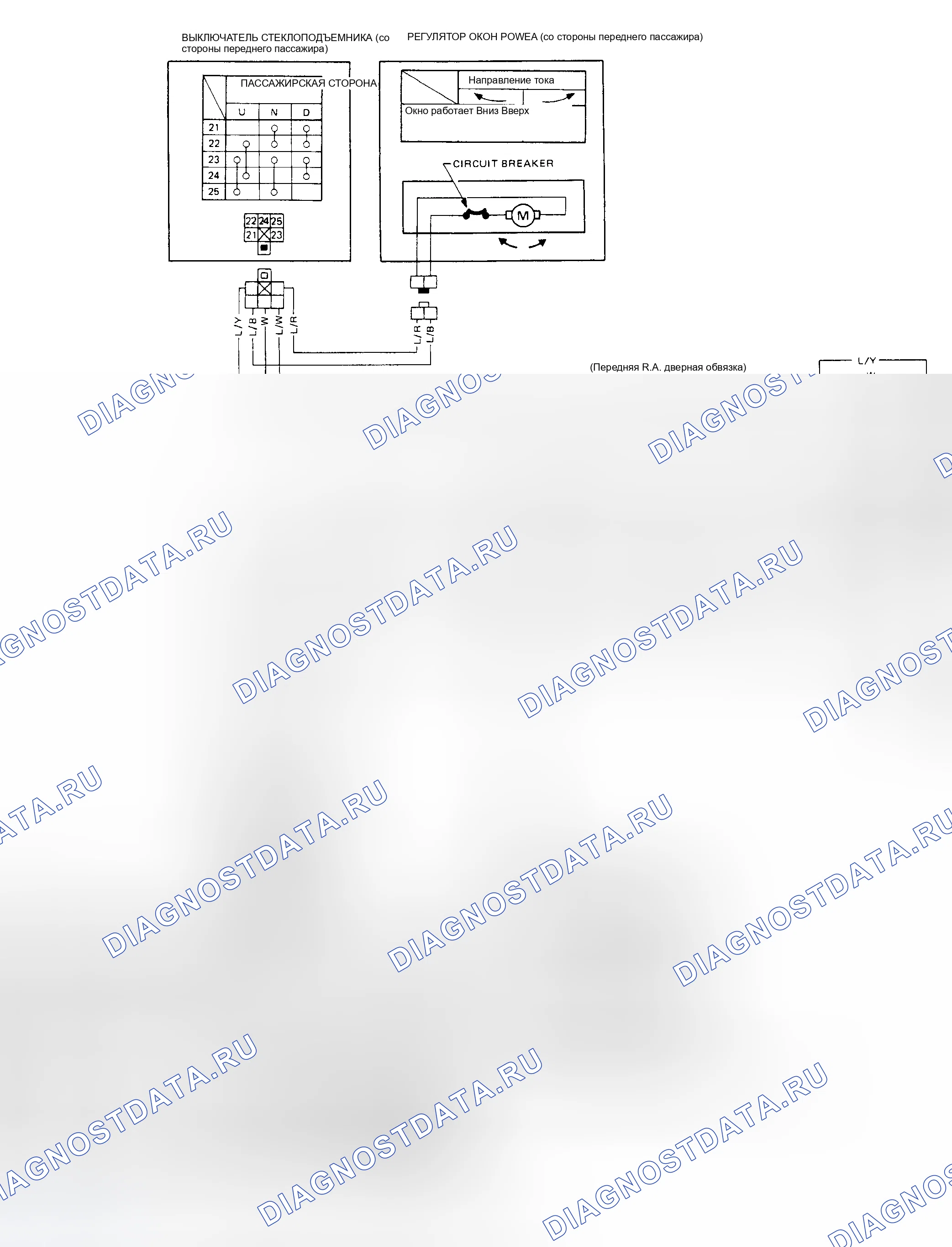 Рис. 3: электросхемы. Nissan Pathfinder I