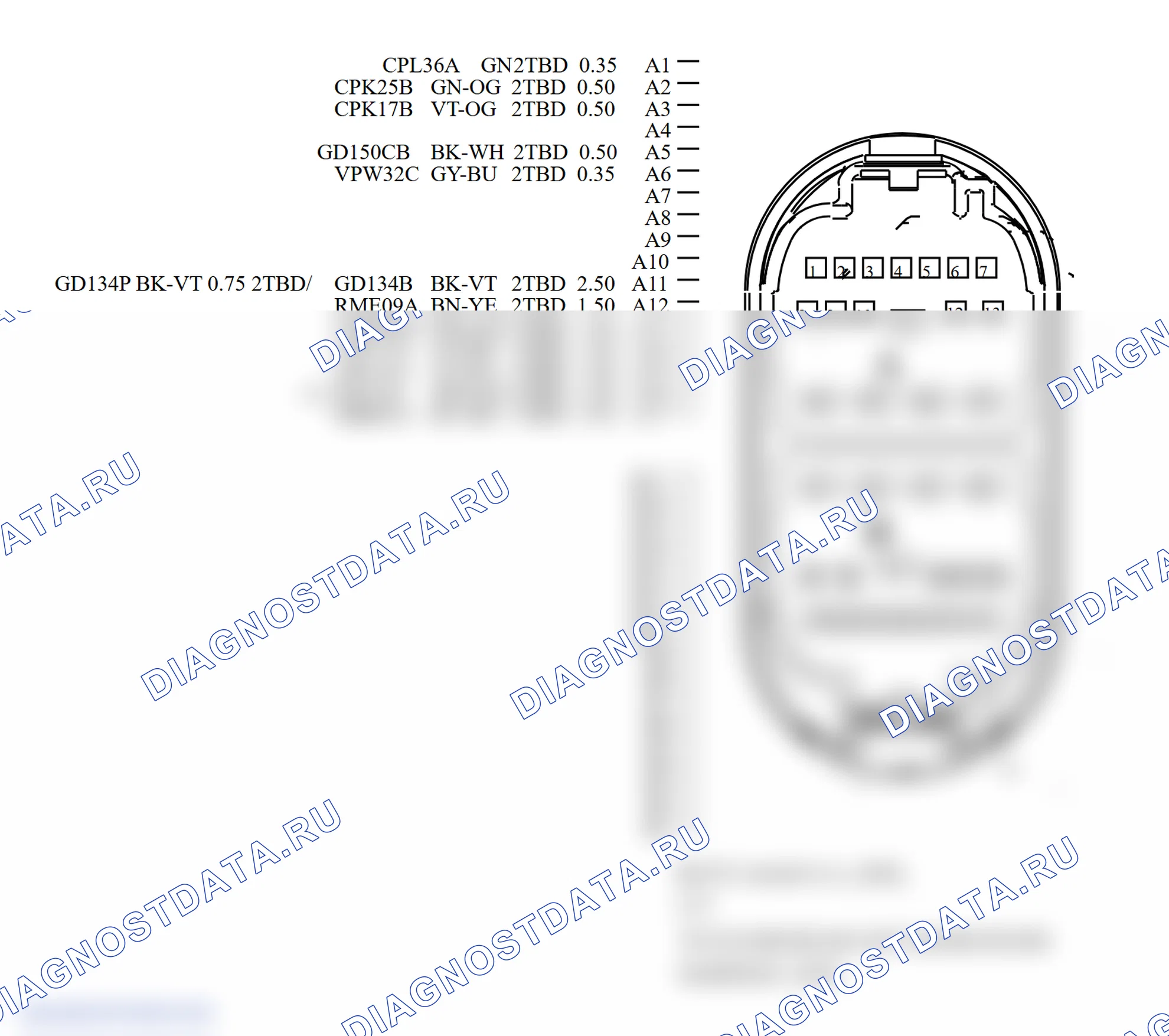 Распиновка разъёма 27. Ford C-MAX I рестайлинг