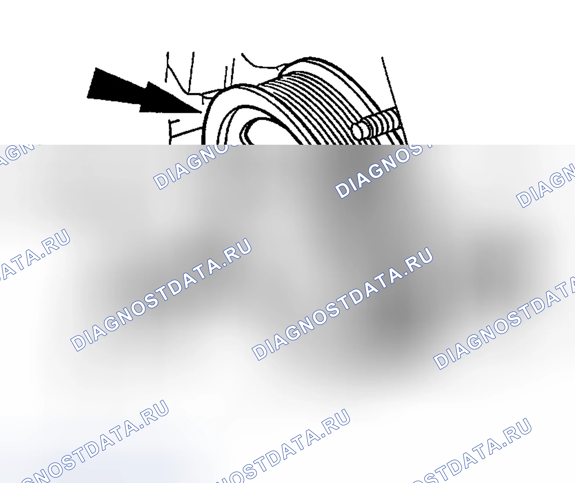 Рис. 25: Пункт 17. Примечание по установке шкива. Ford Explorer III