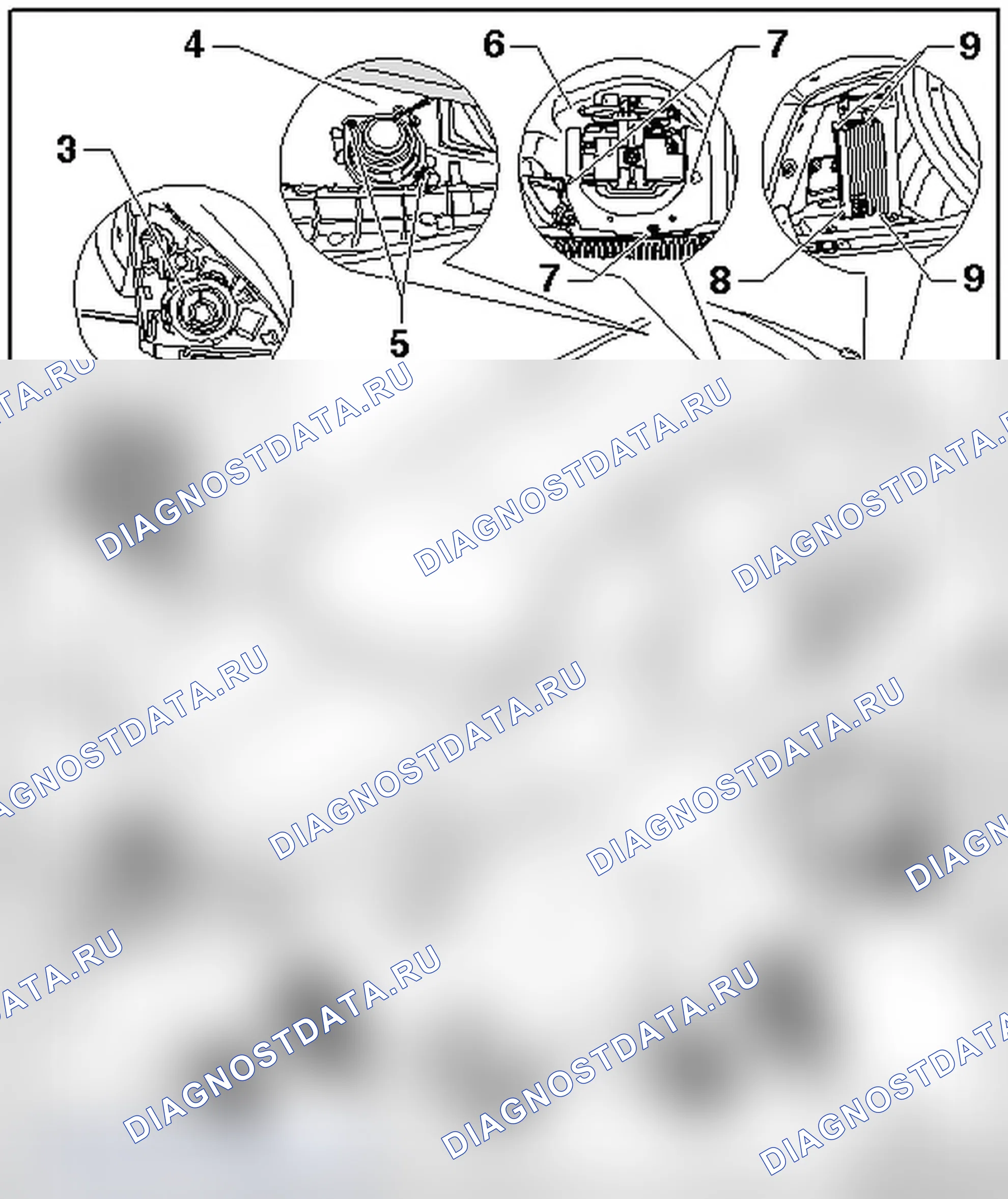 Рис. 250: ОБЗОР РАСПОЛОЖЕНИЯ КОМПОНЕНТОВ ЗВУКОВОЙ СИСТЕМЫ, ОТ 11.03.2008. Audi A4 B8
