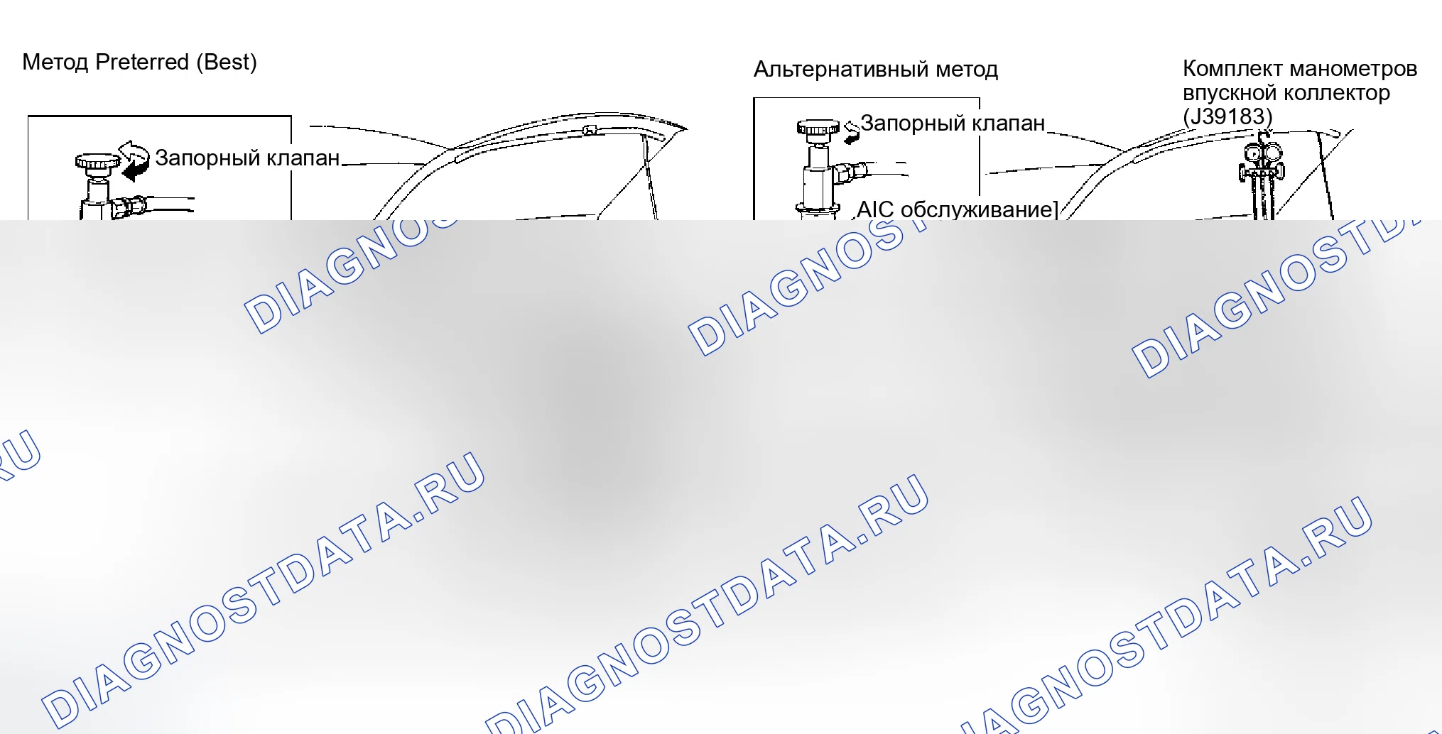 Рис. 242: Система откачки и заправка хладагента. Infiniti M45 II