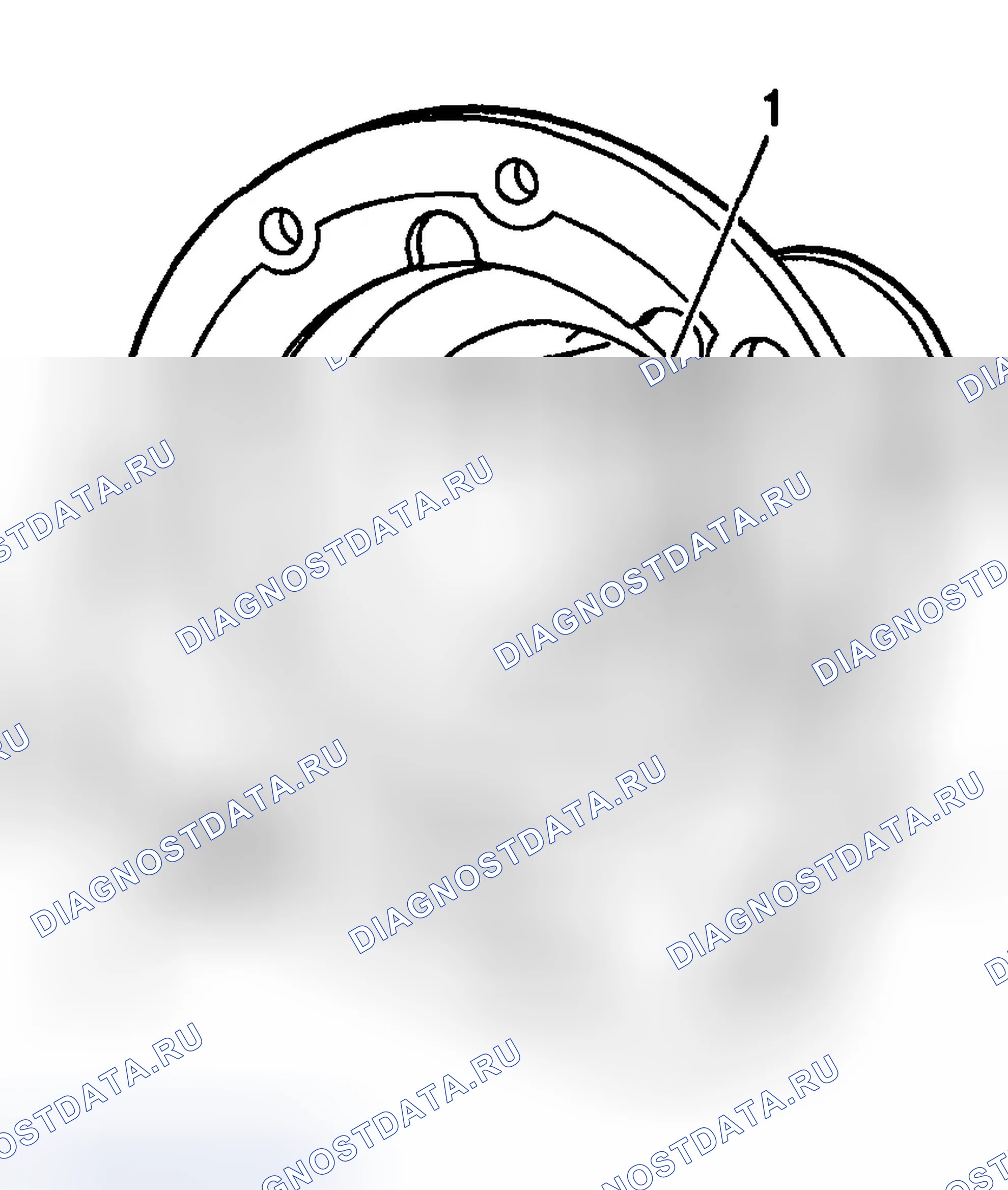 Рис. 559: Задний удлинитель. Chevrolet TrailBlazer I