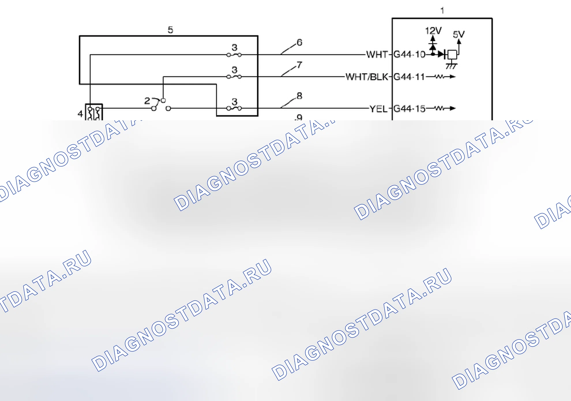 Рис. 38: Принципиальная схема. Suzuki Grand Vitara II рестайлинг 2