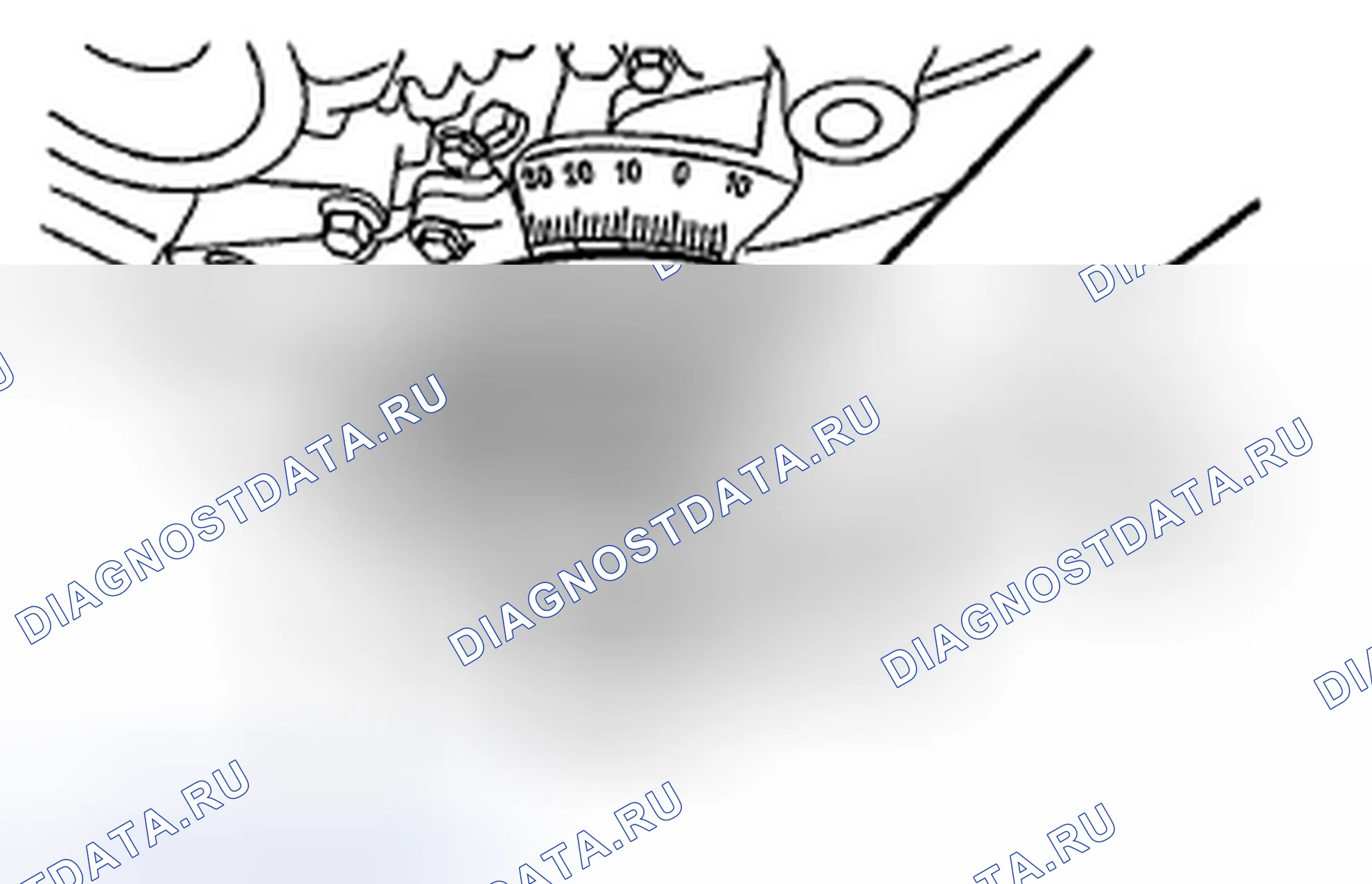 Рис. 326: МЕТОД С УГЛОМЕРОМ. Subaru Legacy BM/BR
