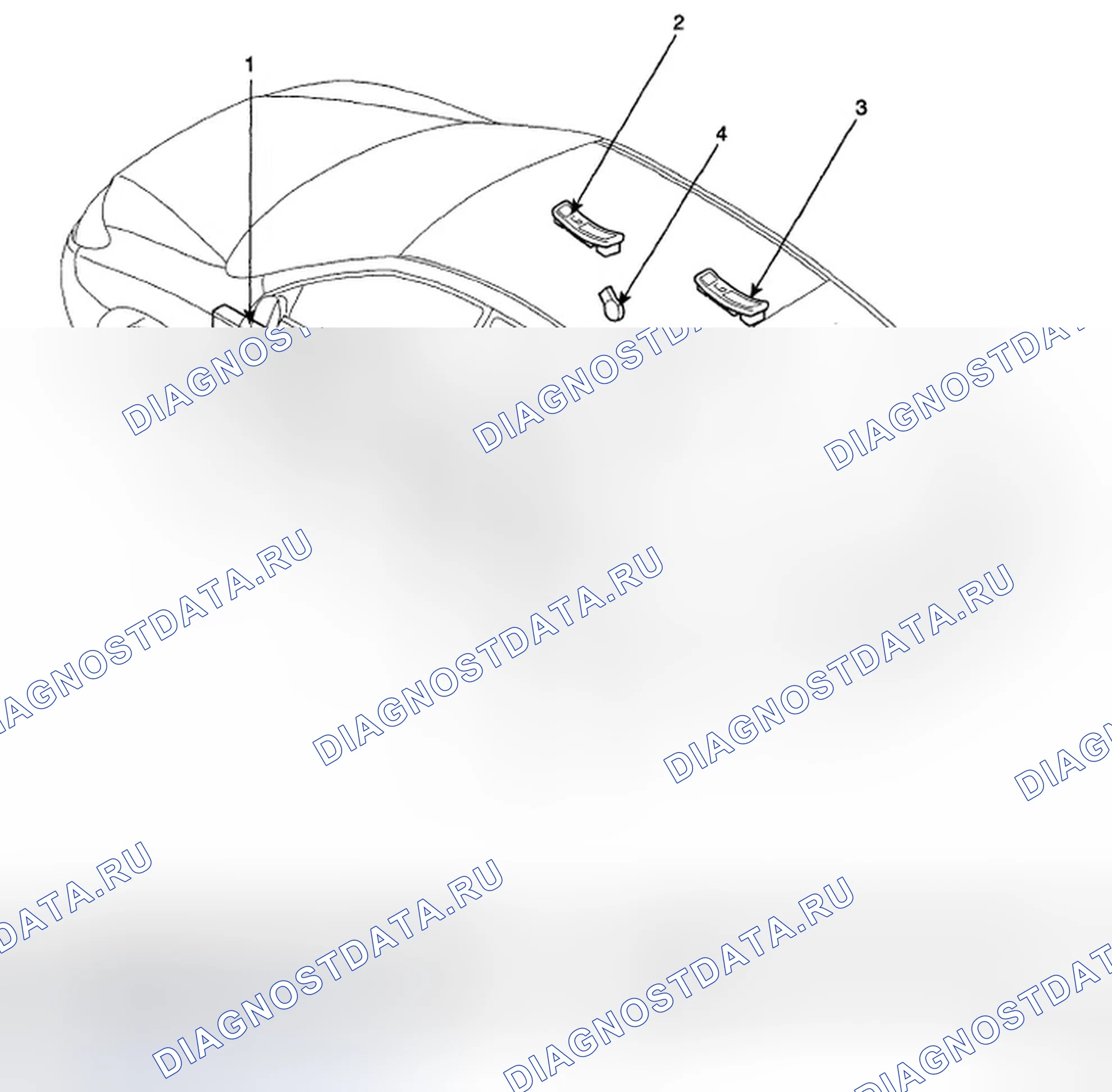 Рис. 1: РАСПОЛОЖЕНИЕ КОМПОНЕНТОВ. Hyundai Elantra IV