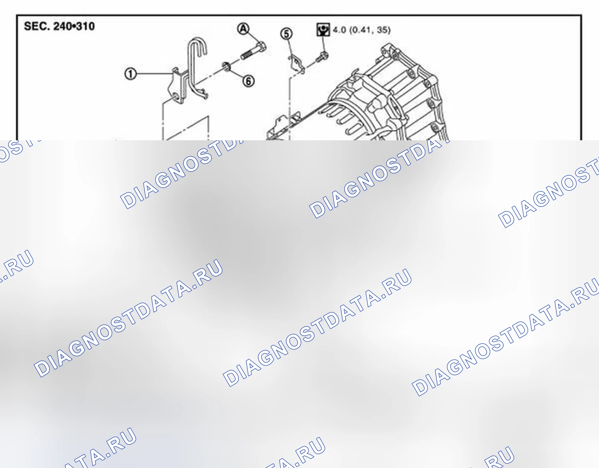 Рис. 31: VK56VD (AWD): Разнесенный вид. Infiniti M56 IV