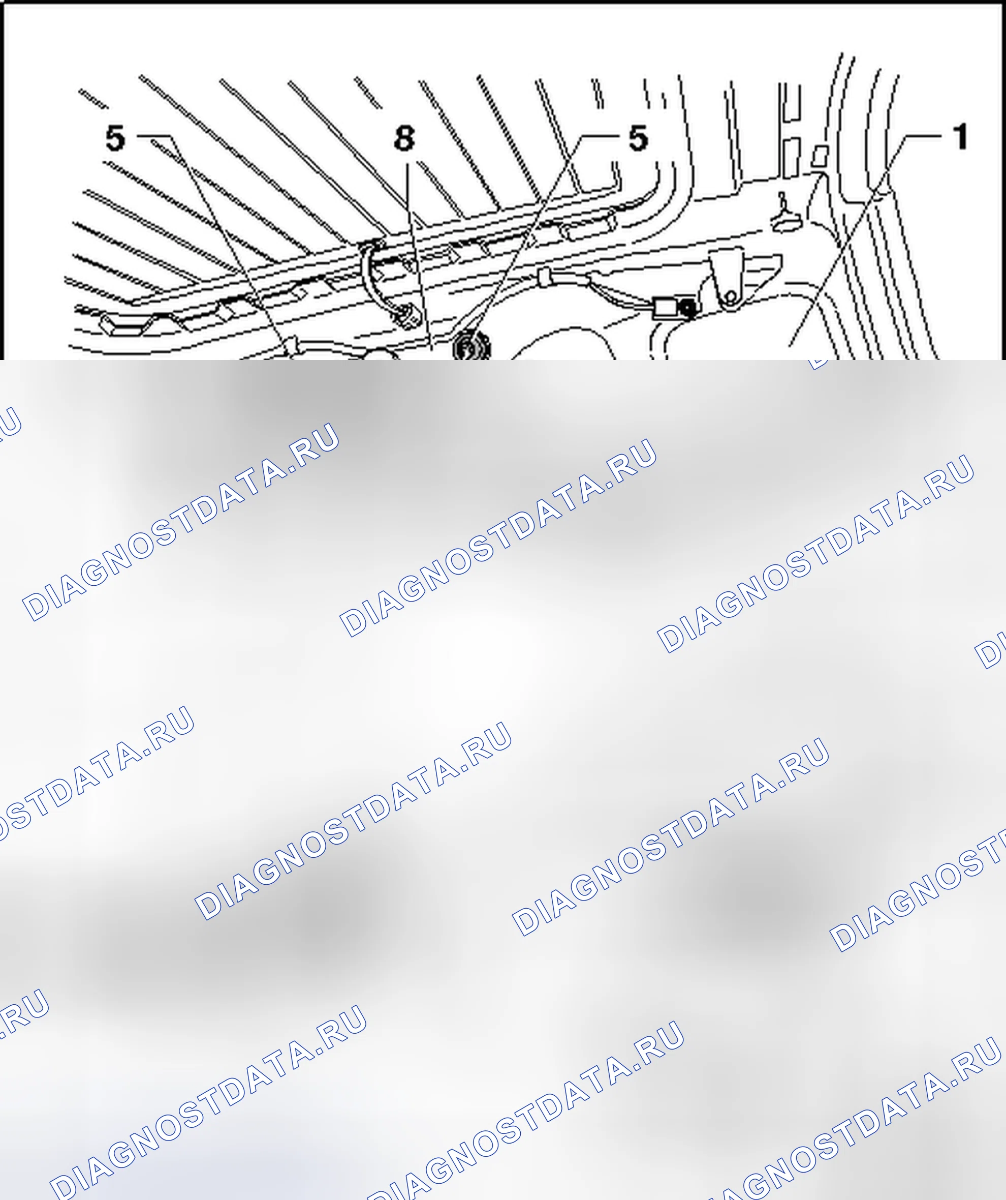 Рис. 75: РАМА ЗАДНЕГО ОКНА, РЕГУЛИРОВКА. Volkswagen Eos I