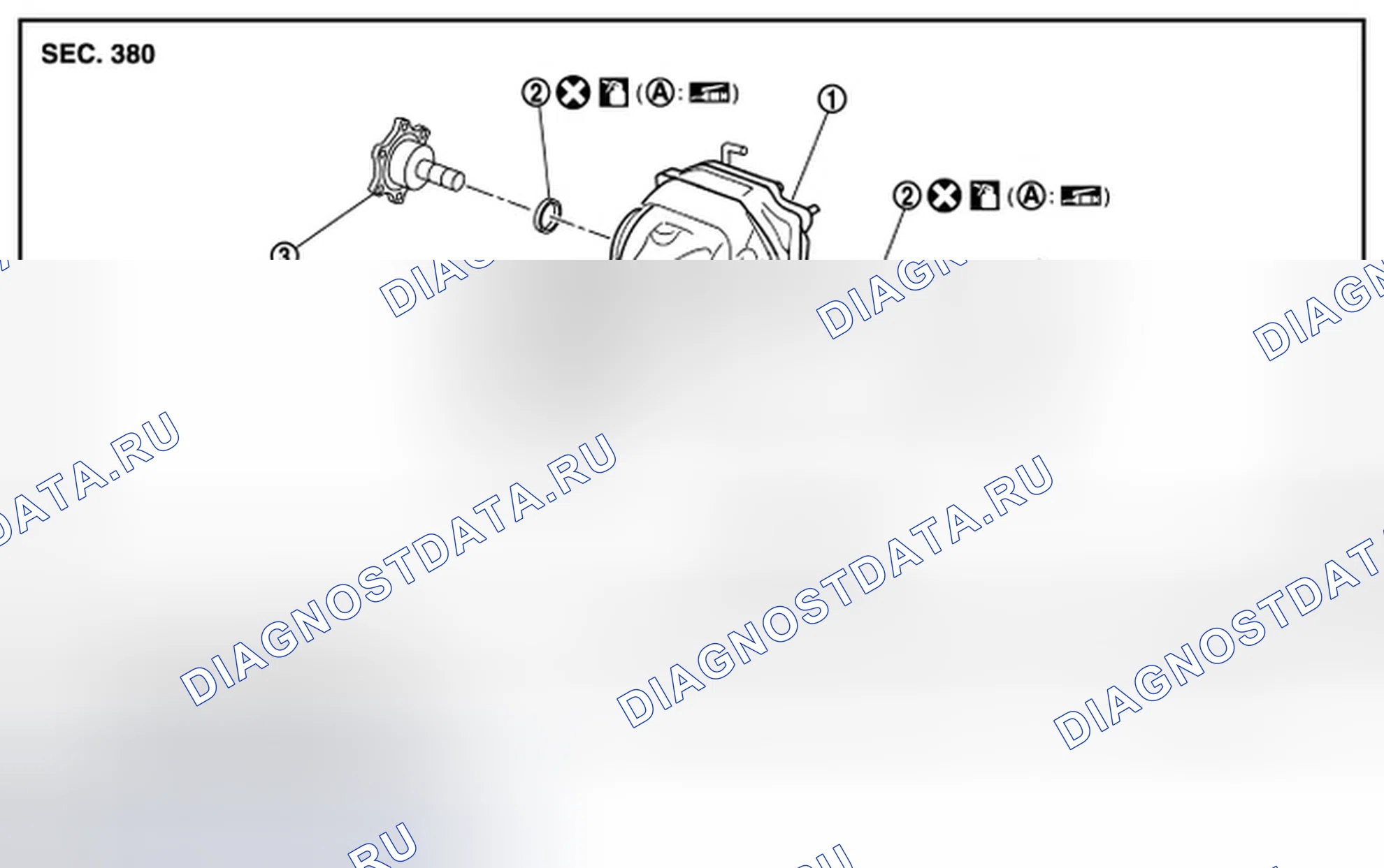 Рис. 276: AWD: Разнесенный вид. Infiniti G37 IV рестайлинг