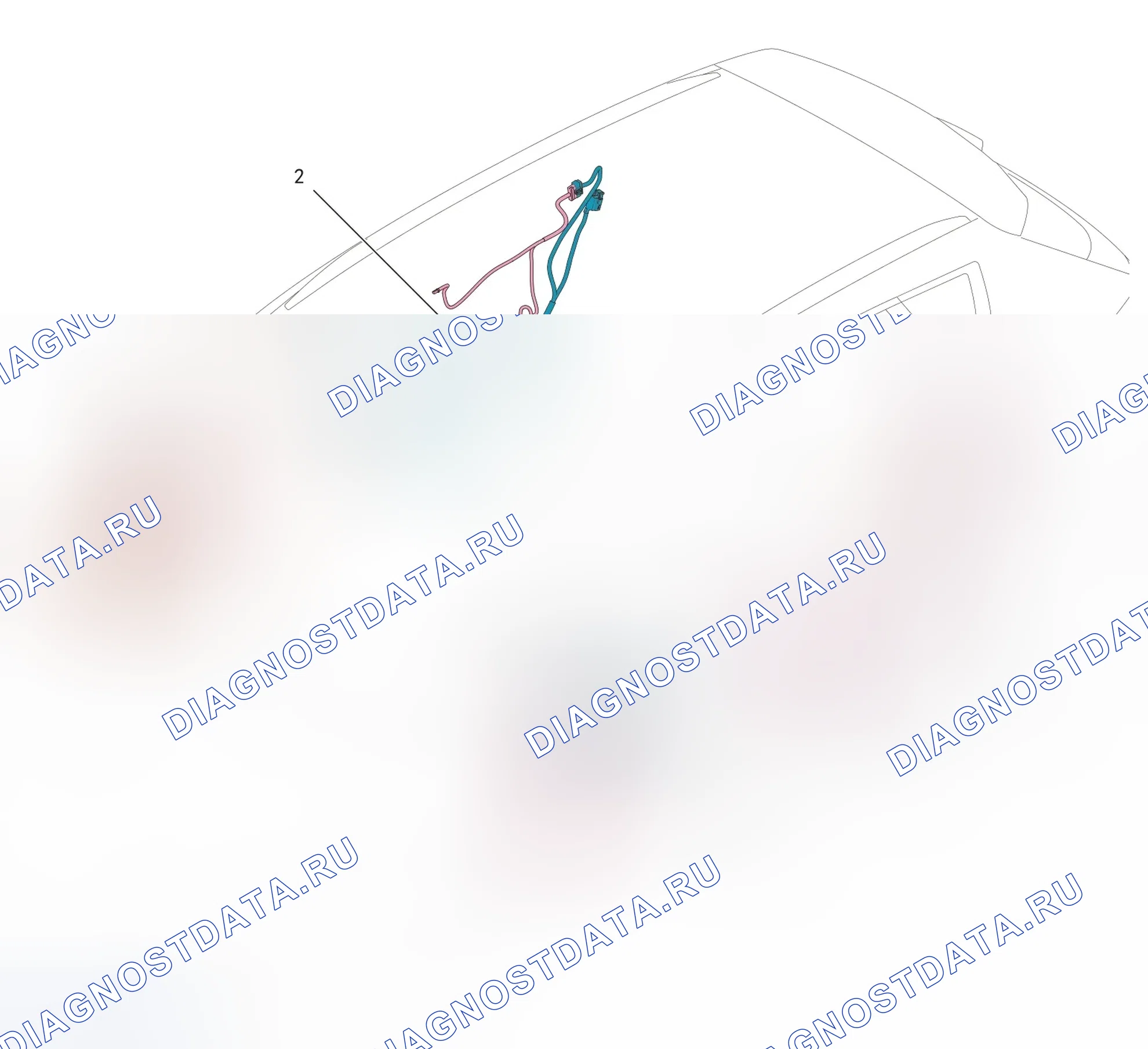 Расположение проводки: Жгут дверных проводов (Gw4G15F) (схема жгута). Haval H4 I рестайлинг