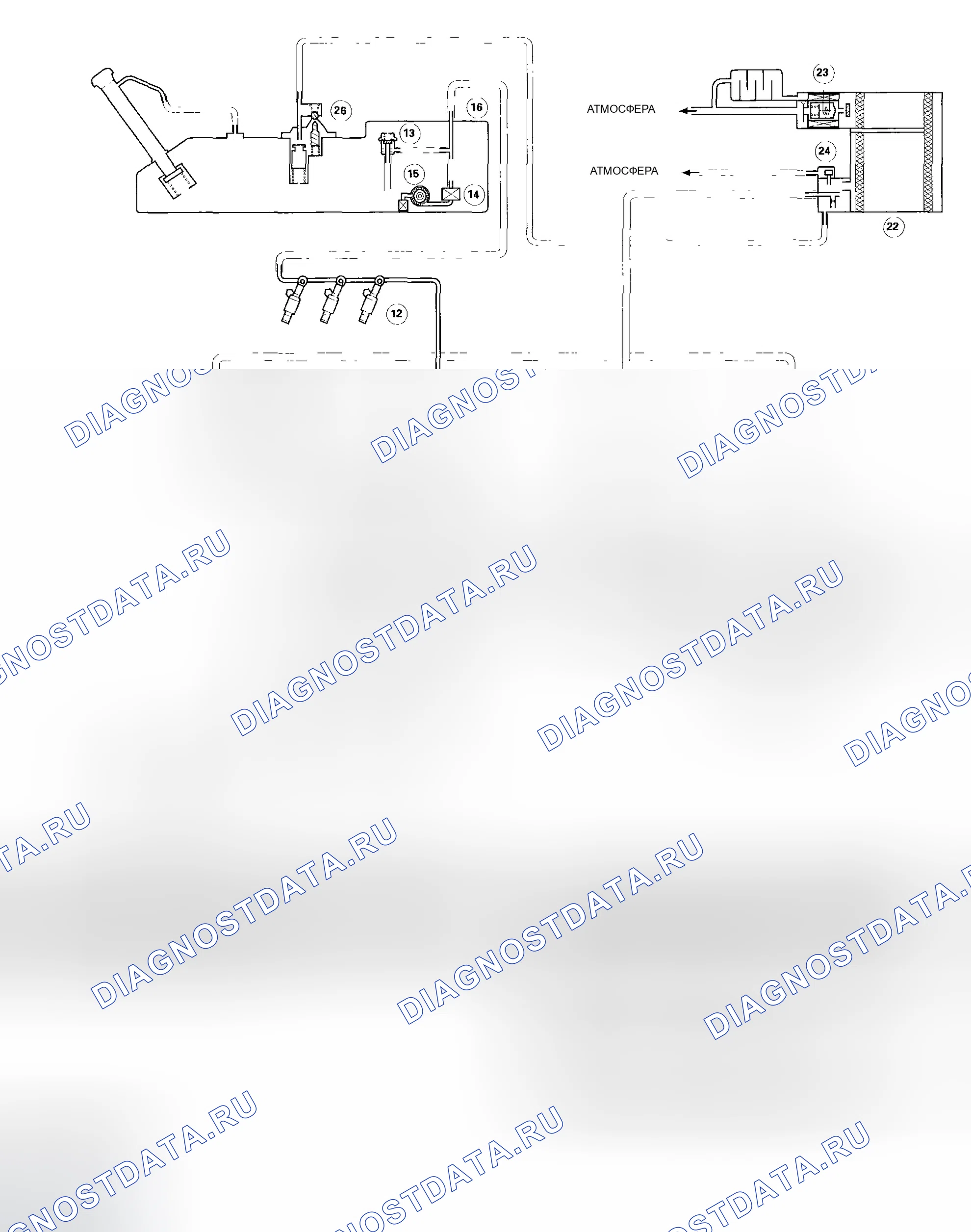 Рис. 26: Распределение вакуума. Honda Element I