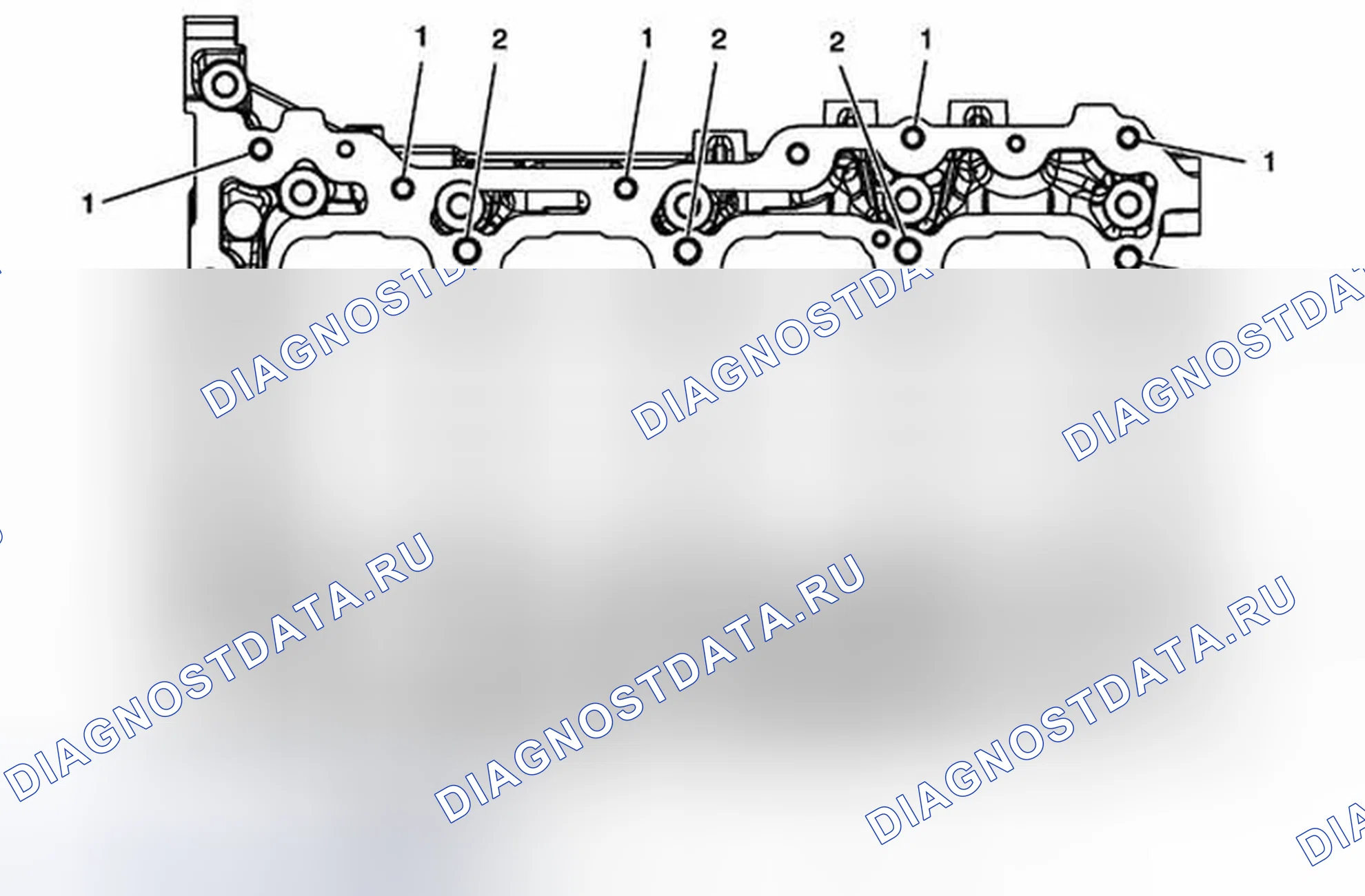 Рис. 116: Нижний картер - вид снизу. Chevrolet Malibu VIII рестайлинг