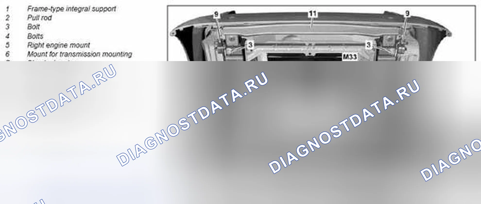Рис. 222: Снять / установить интегральную опору рамного типа - AR22.10-P-1300MCU. Kia Soul I