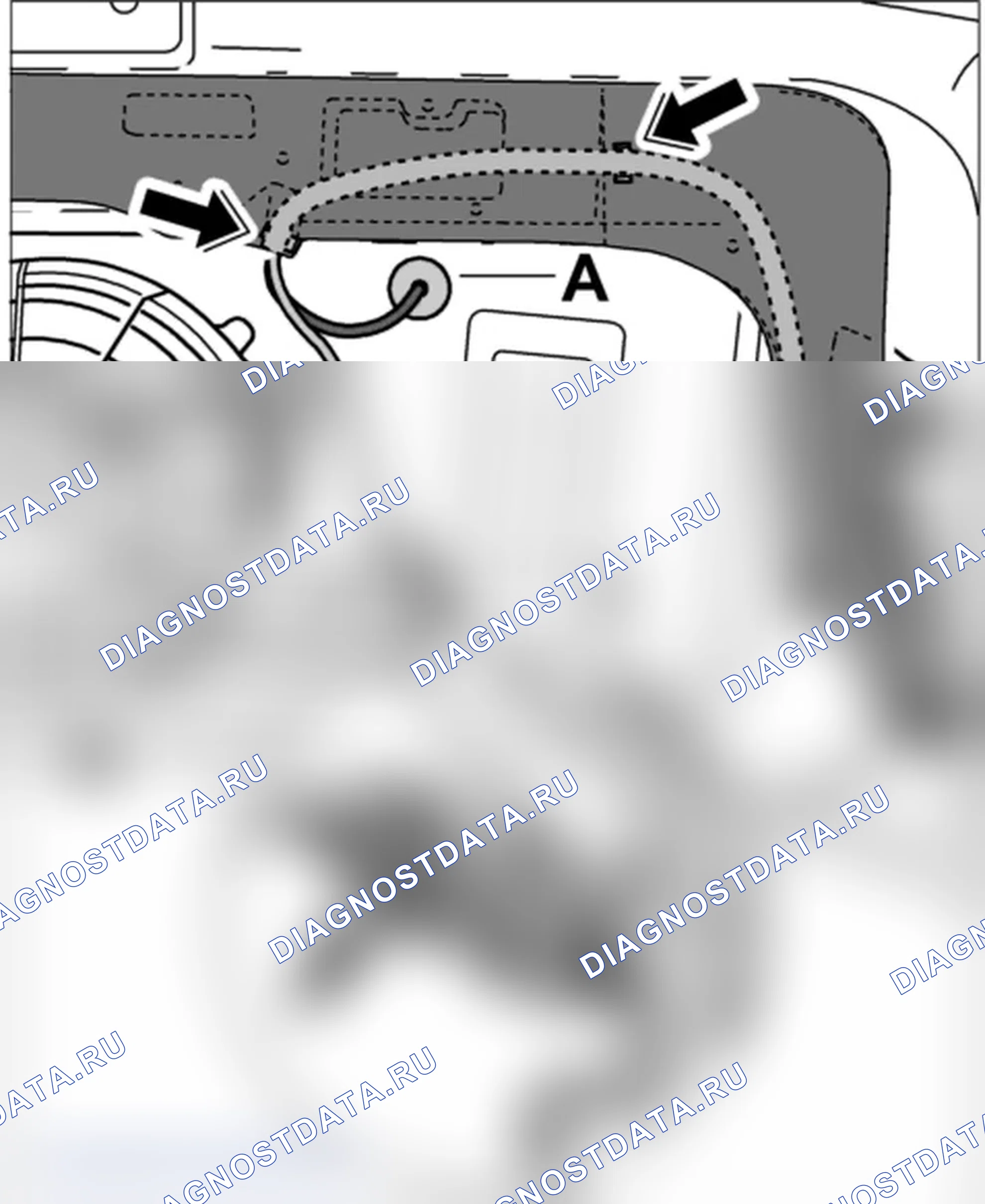 Рис. 149: Снятие привода спойлера. Porsche 911 GT3 997