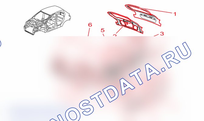 Идентификация: элементы кузова — c4ef02pp. Citroen C2 China I