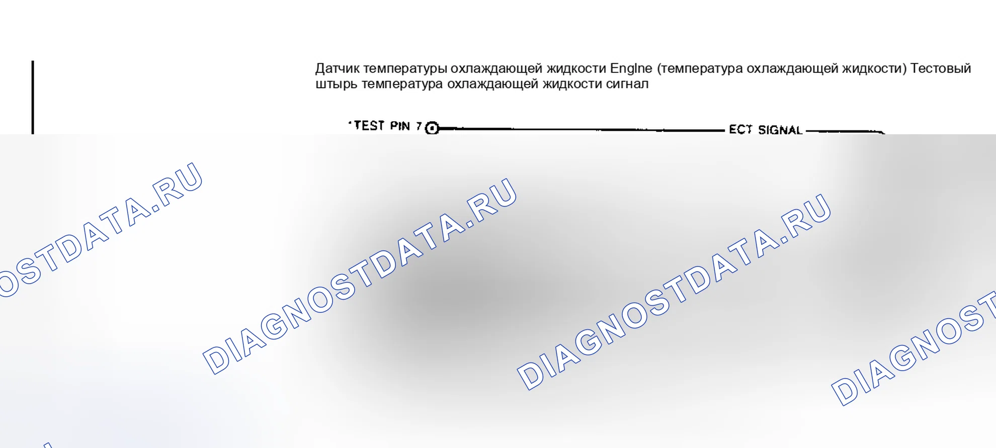 Рис. 46: Схема датчика температуры охлаждающей жидкости двигателя (температура охлаждающей жидкости). Mazda Familia BF
