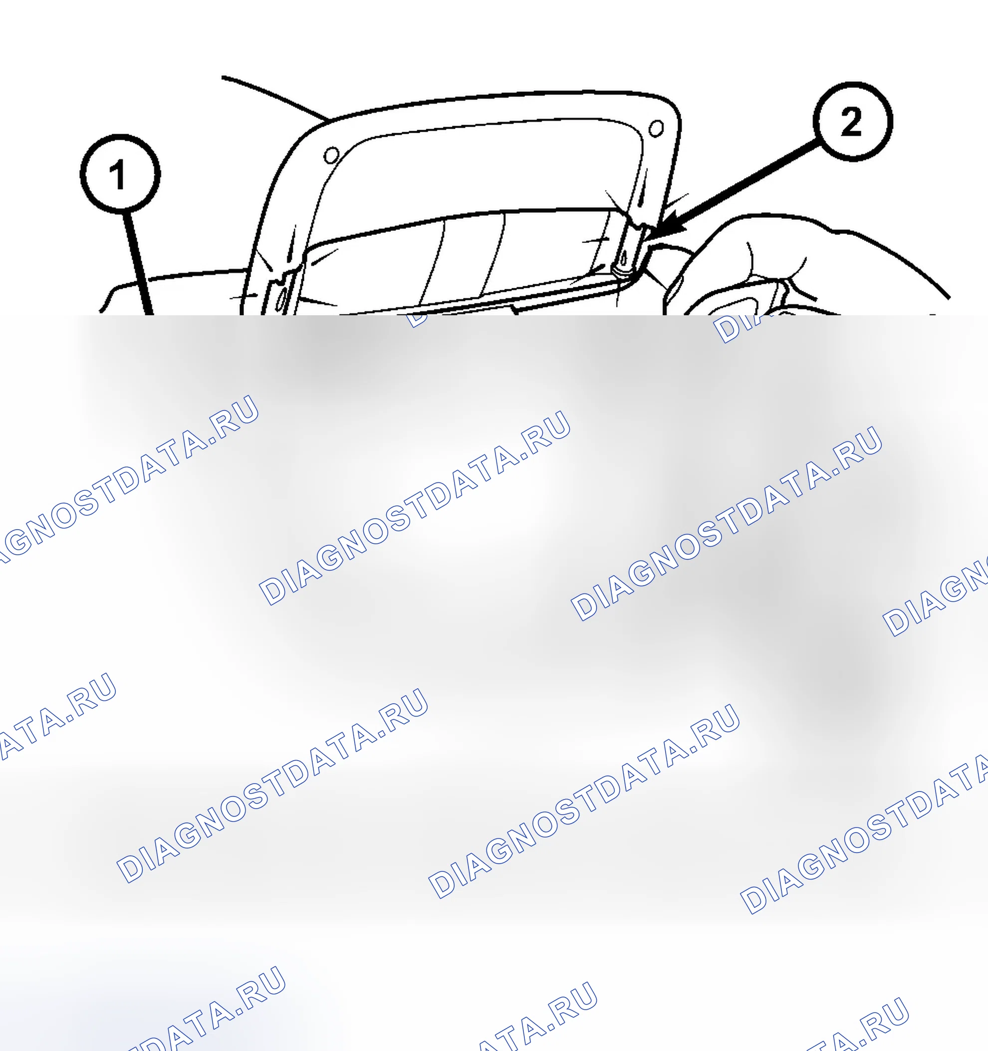Рис. 8: ДЕМОНТАЖ. Dodge Grand Caravan IV