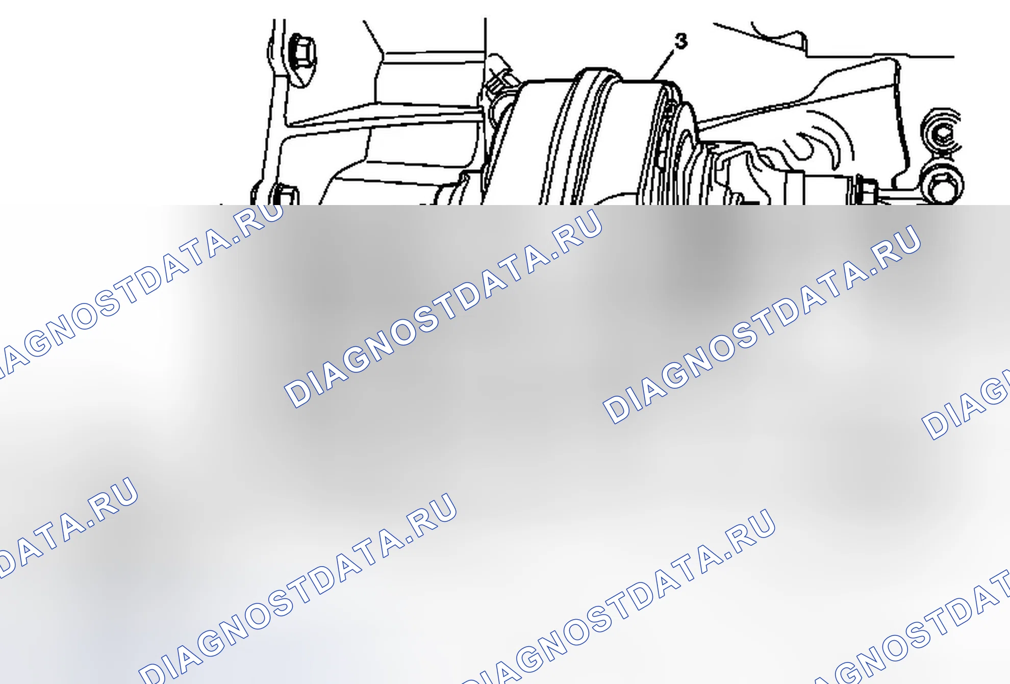 Рис. 92: Замена заднего крепления коробки передач. Chevrolet Equinox II