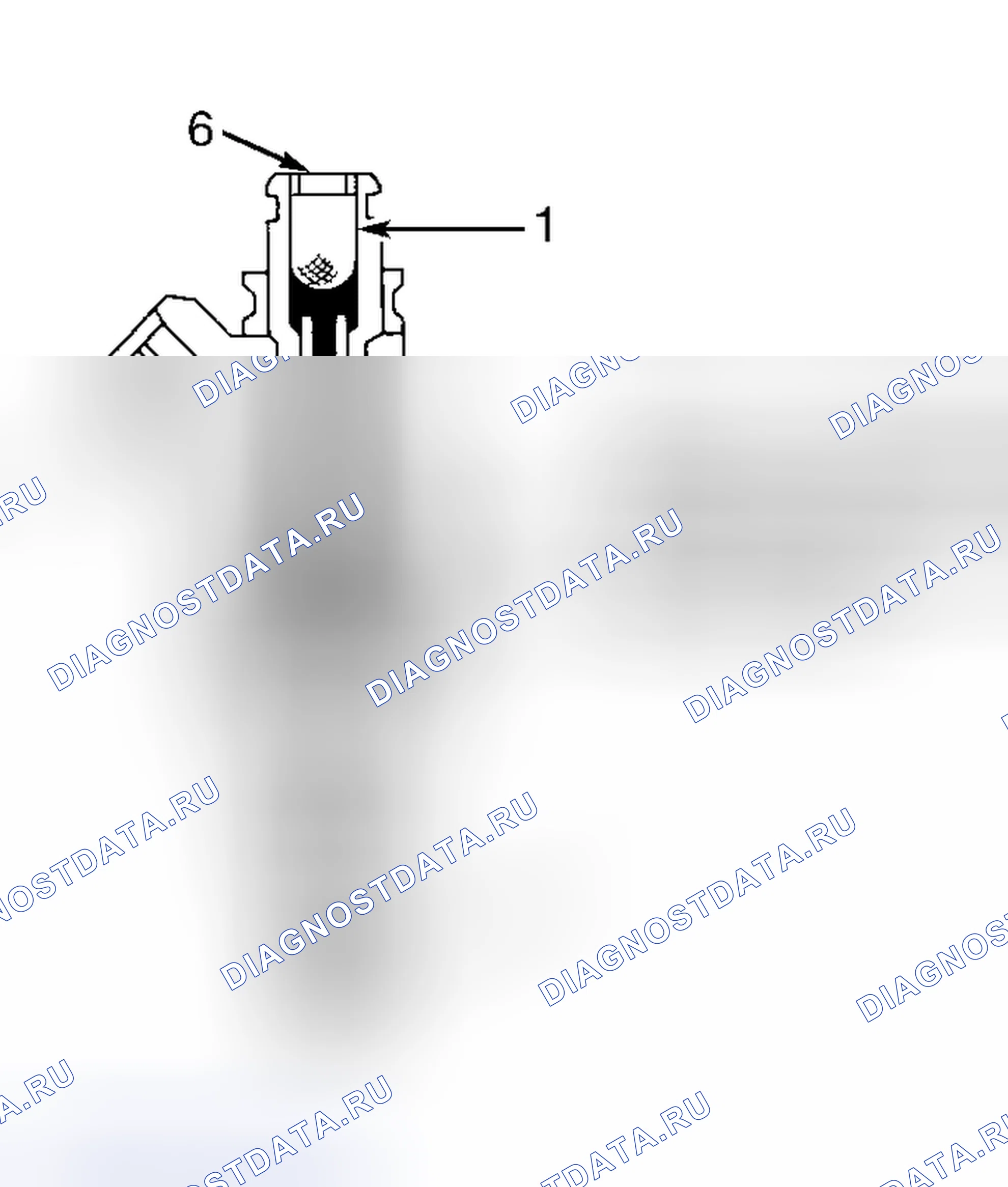 Рис. 1: Топливная форсунка (форсунки). Suzuki Esteem I