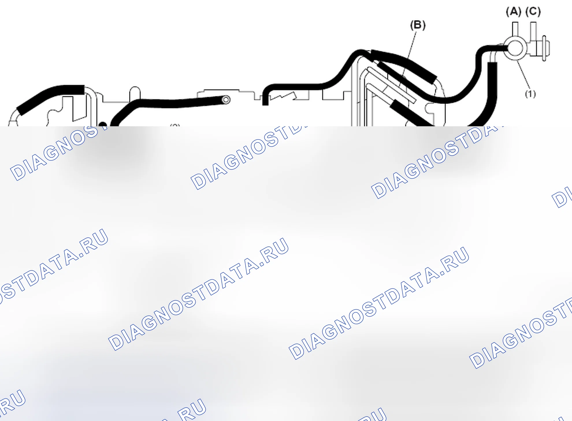 Рис. 34: Вакуумные соединения. Subaru Outback BR