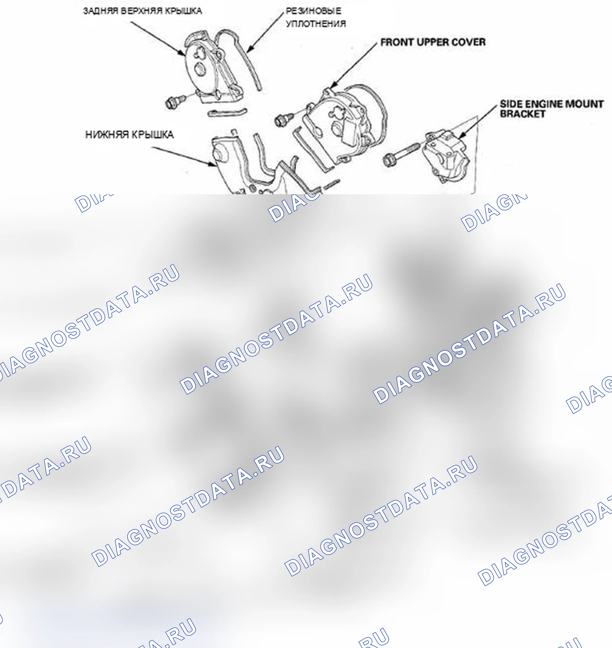 Рис. 41: Индекс расположения компонентов. Acura MDX II рестайлинг