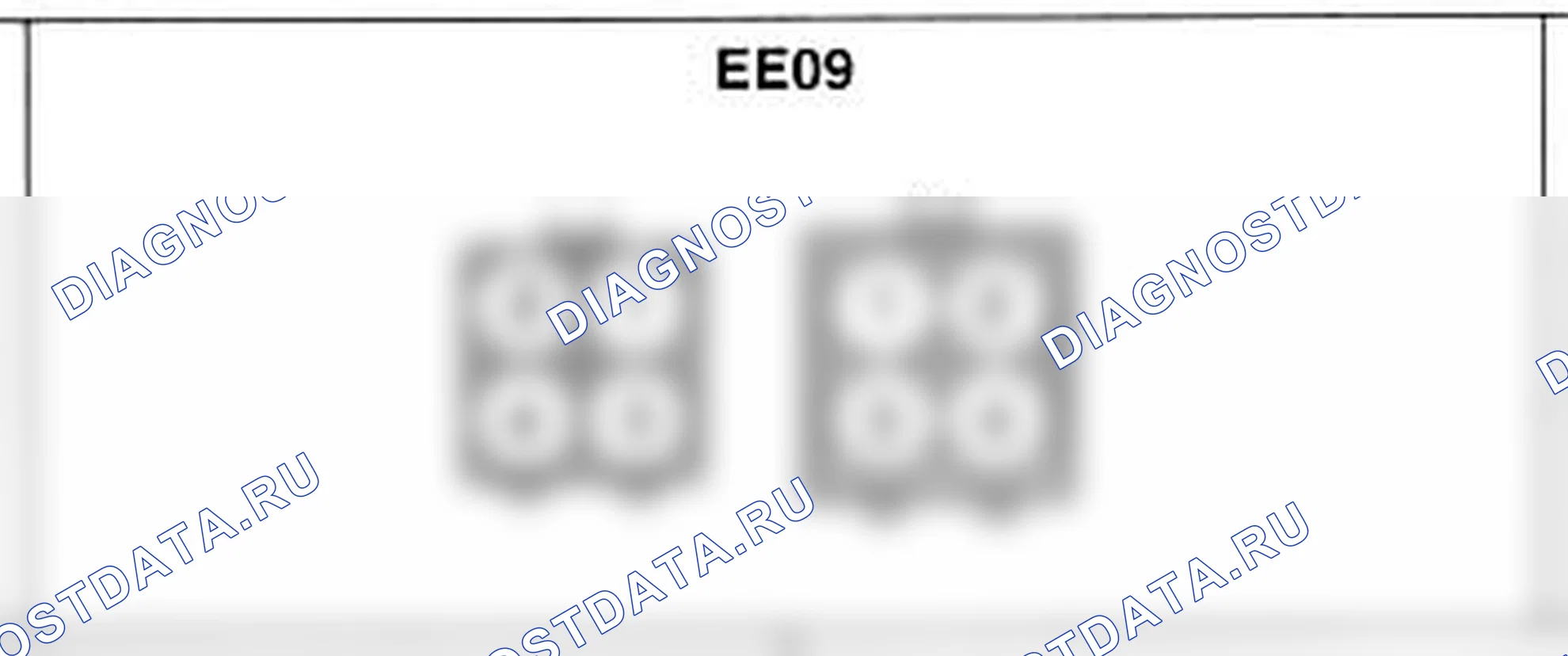 Распиновка разъёма EE09 — жгута двигателя. Hyundai Atos MX