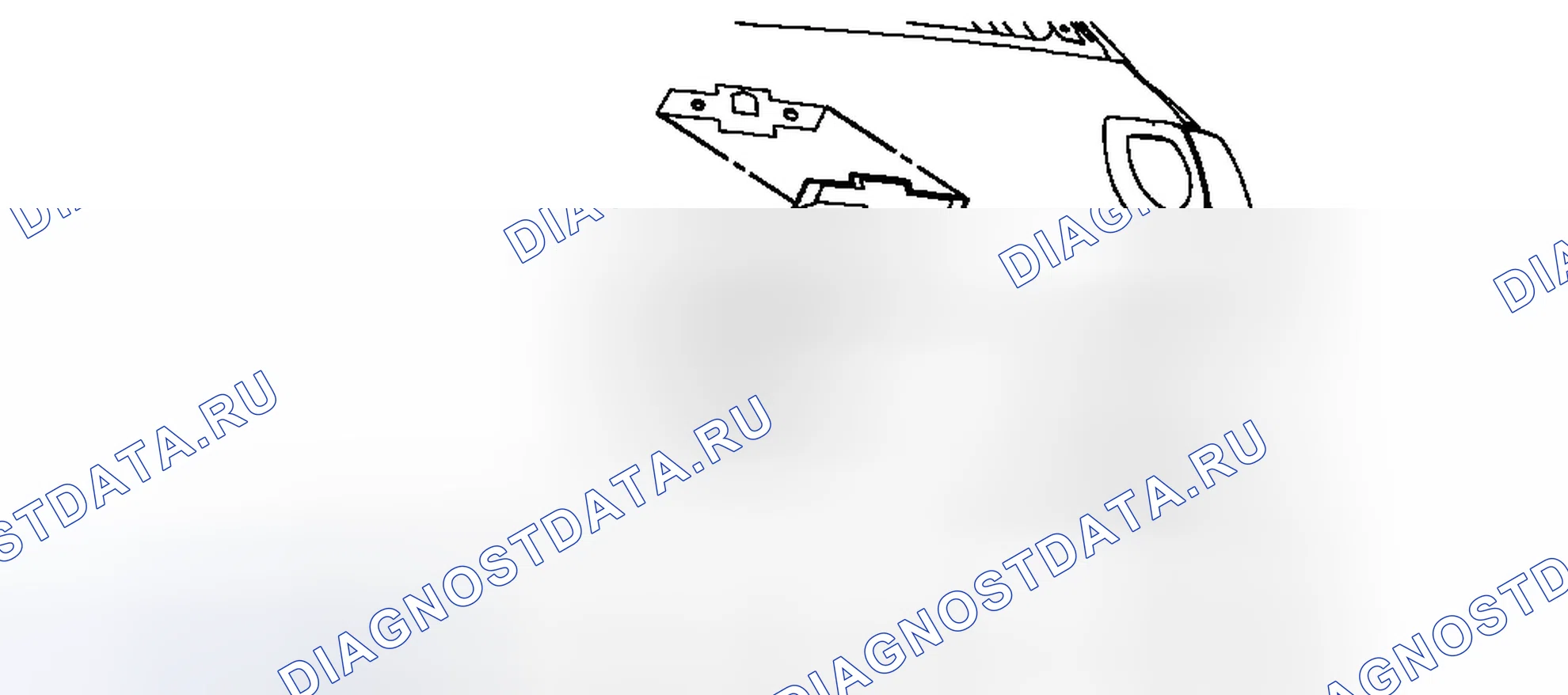 Рис. 25: Замена эмблемы / шильдика дверь багажника (Chevrolet). Chevrolet Traverse I