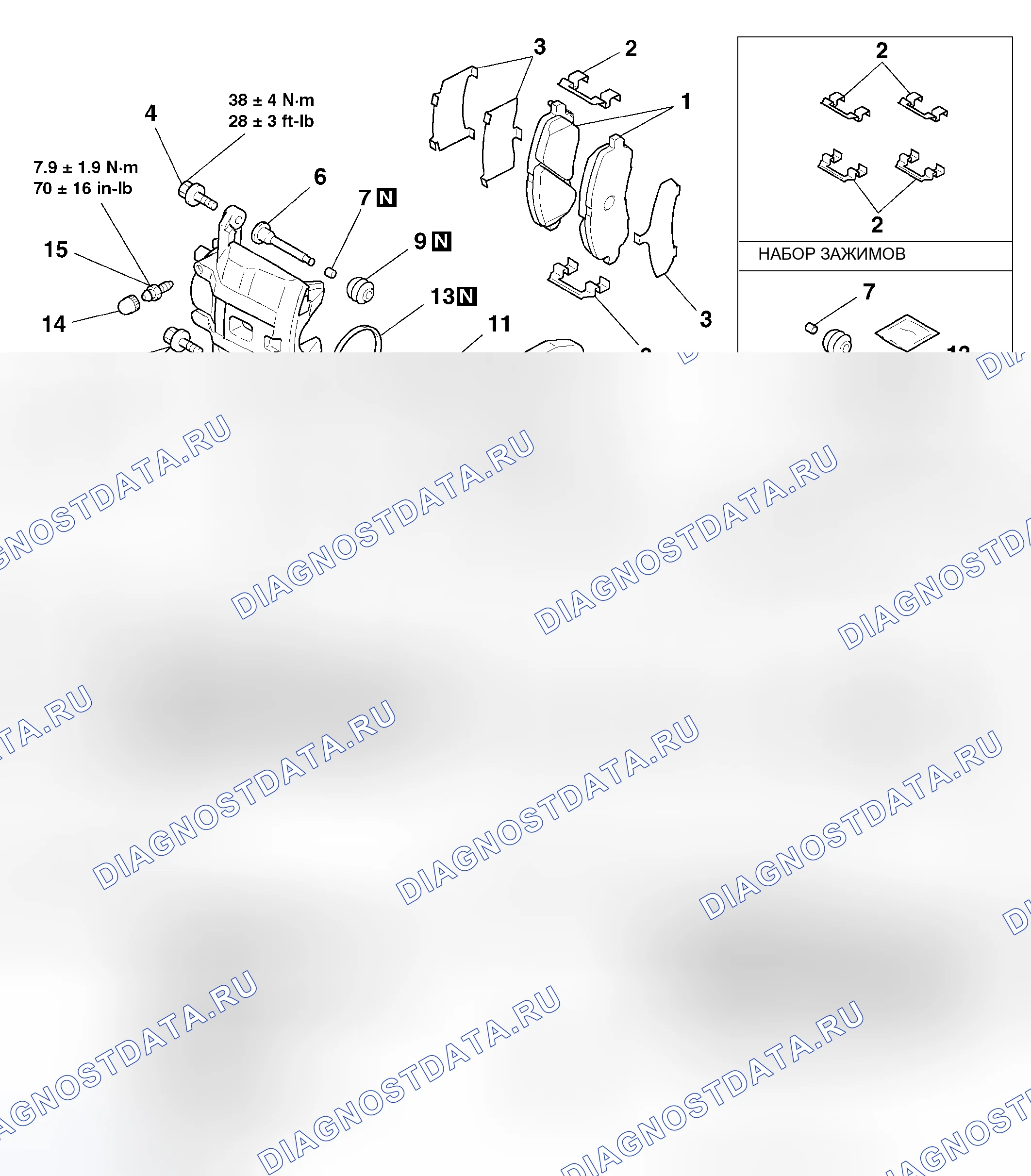 Рис. 52: РАЗБОРКА И СБОРКА < передний >. Honda Fit Aria I