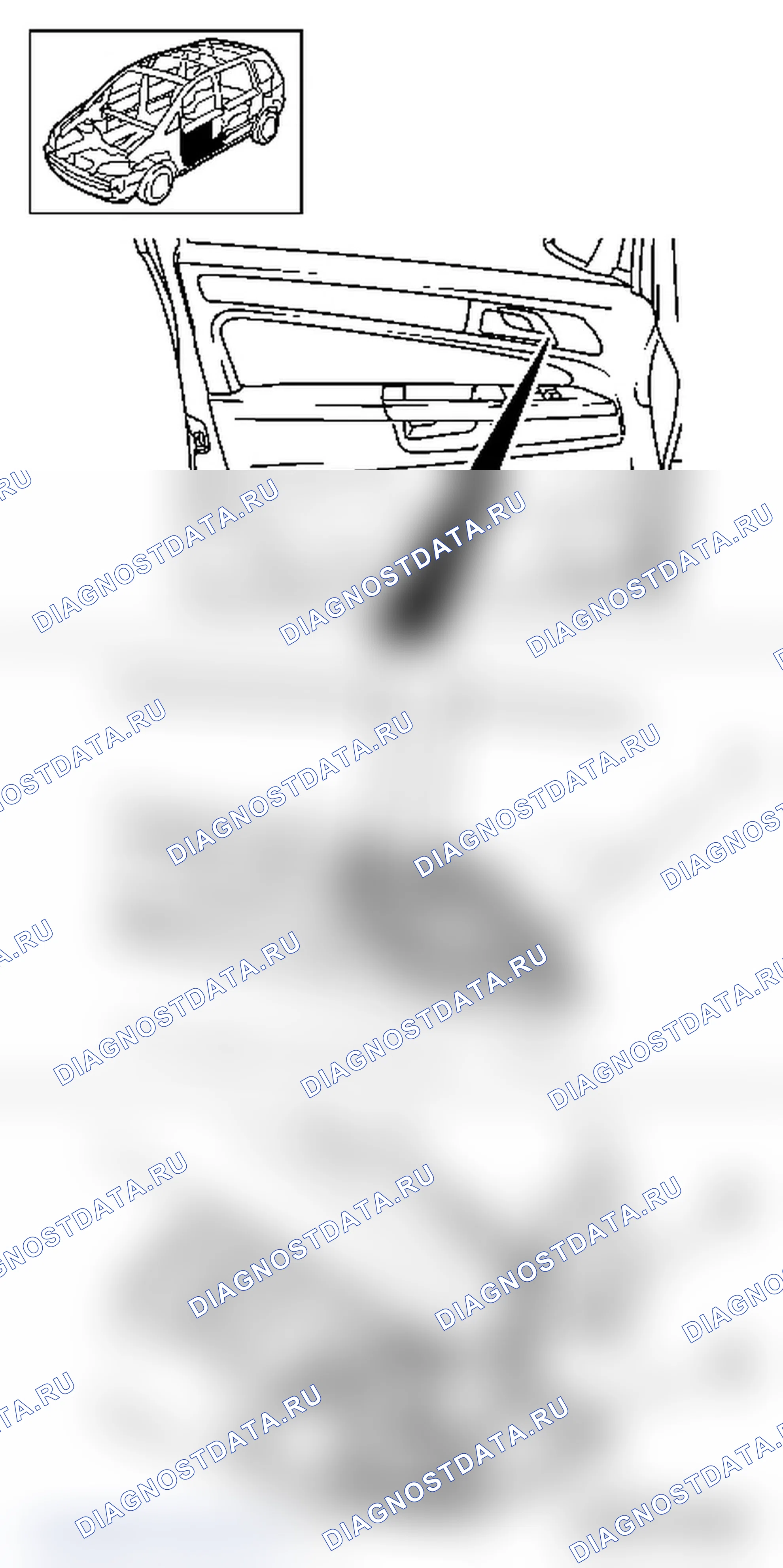 Замена рамки внутренней обшивки двери. Opel Zafira B