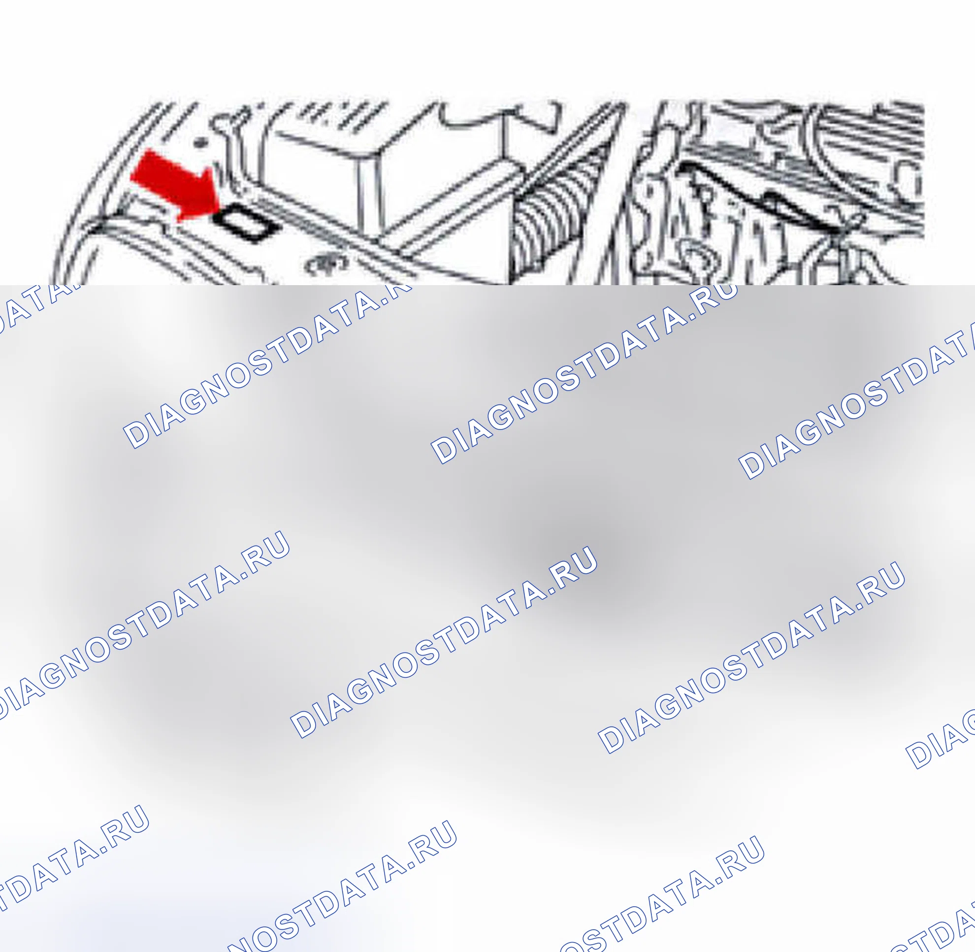 Рис. 1: Размещение идентификационной этикетки. Volkswagen Golf Mk3