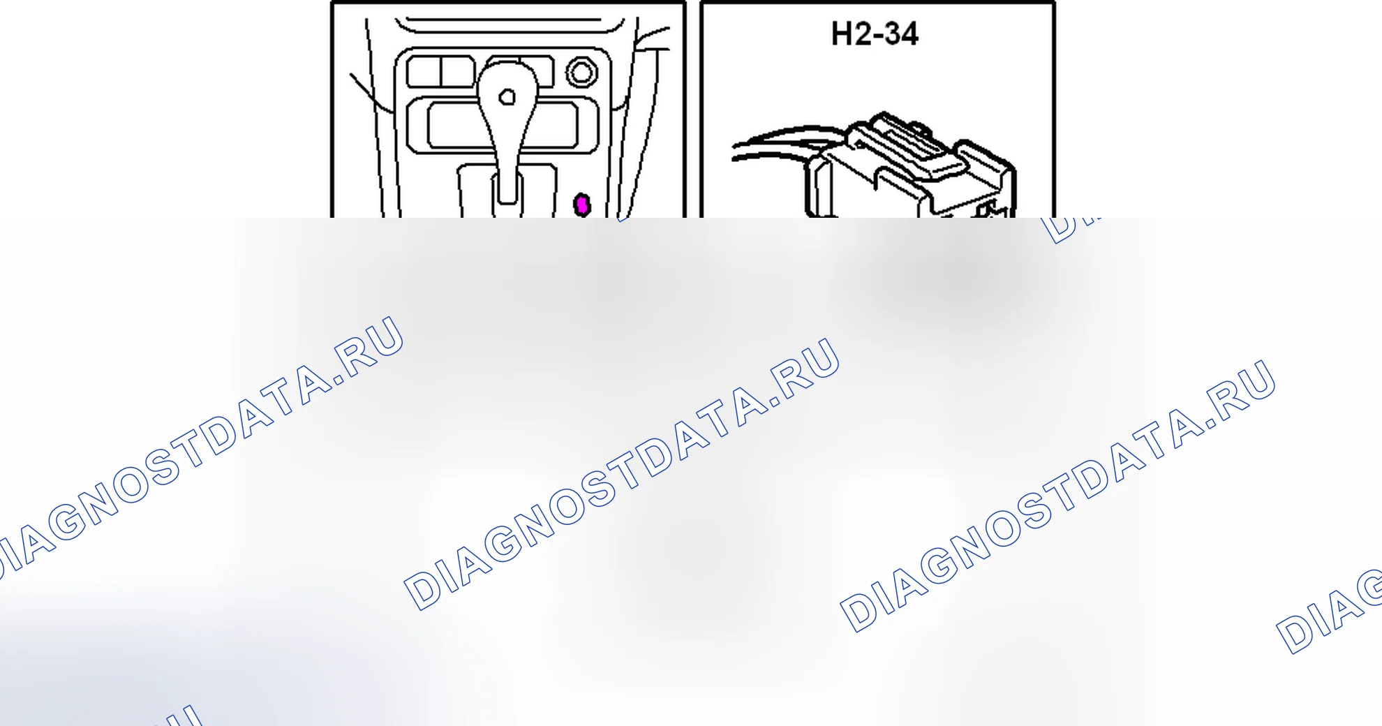 Рис. 354: Разъем H2-34. Kia Picanto III