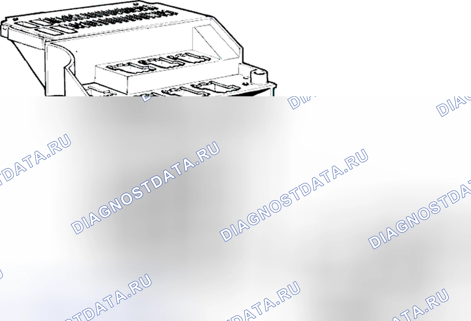 Рис. 510: Снять все реле в клеммах 201-215. Volvo C70 I