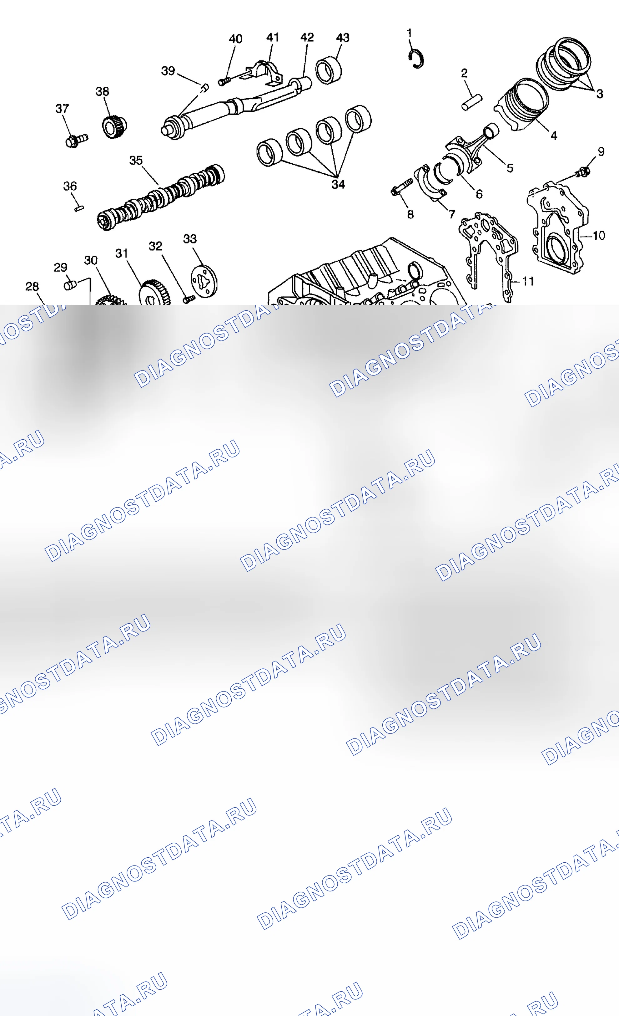 Рис. 466: Виды в разобранном виде. Chevrolet Impala VIII