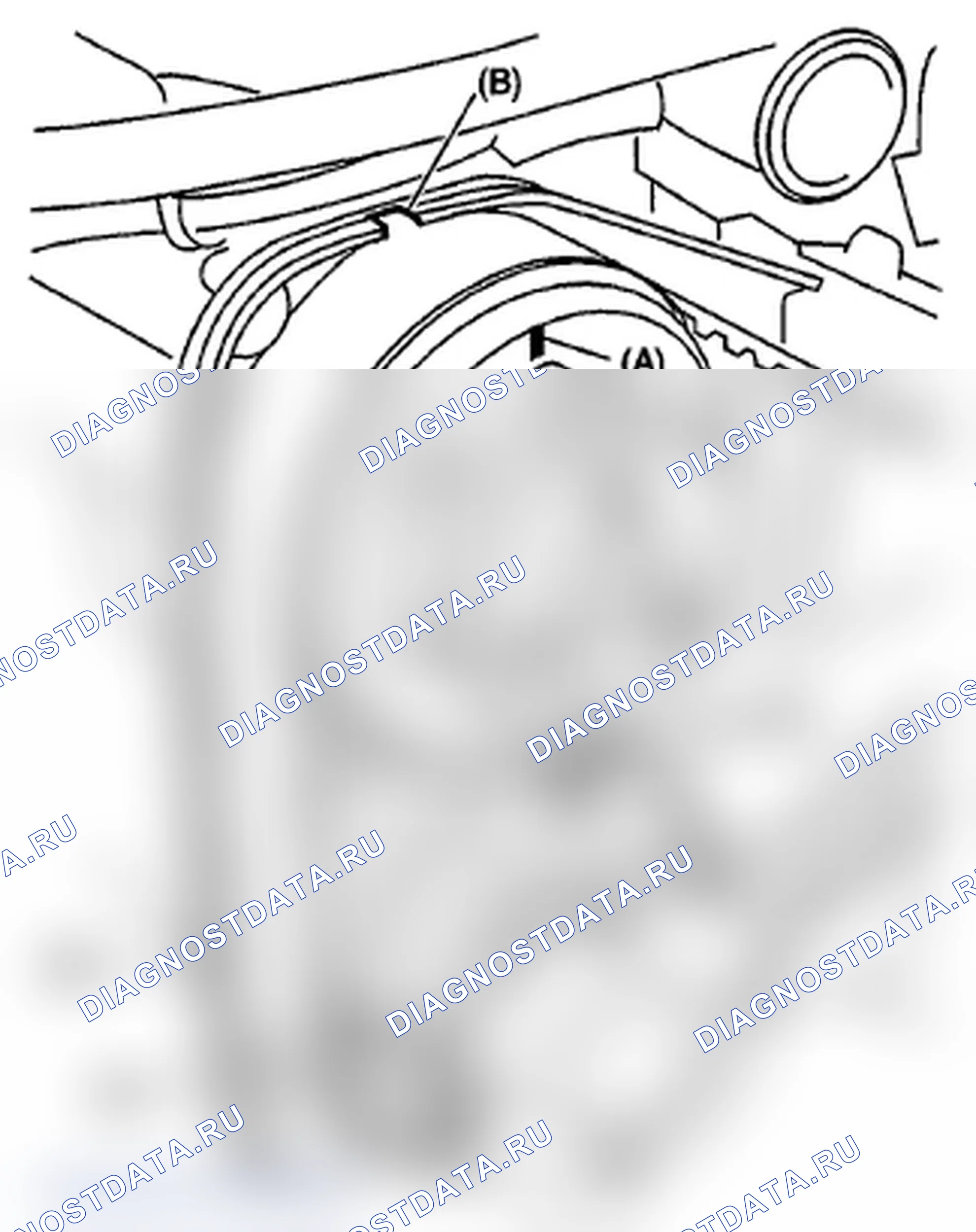 Рис. 57: ПРОВЕРКА ПОЛОЖЕНИЯ РЕМНЯ ГРМ. Subaru Impreza WRX STI GR