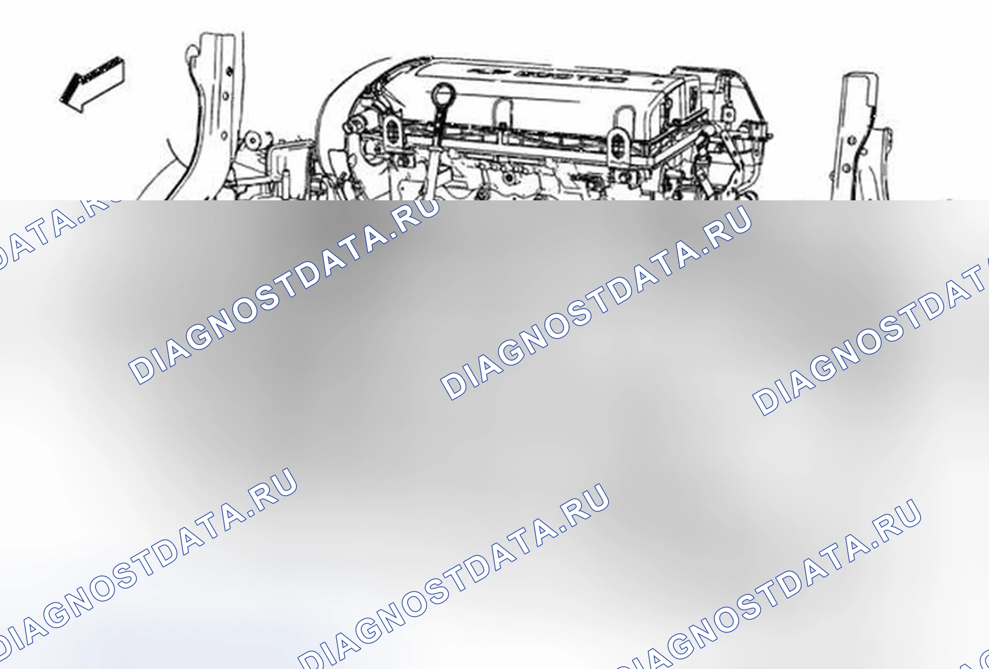 Рис. 8: Замена трубы охладителя масла двигателя (LUW). Chevrolet Sonic I