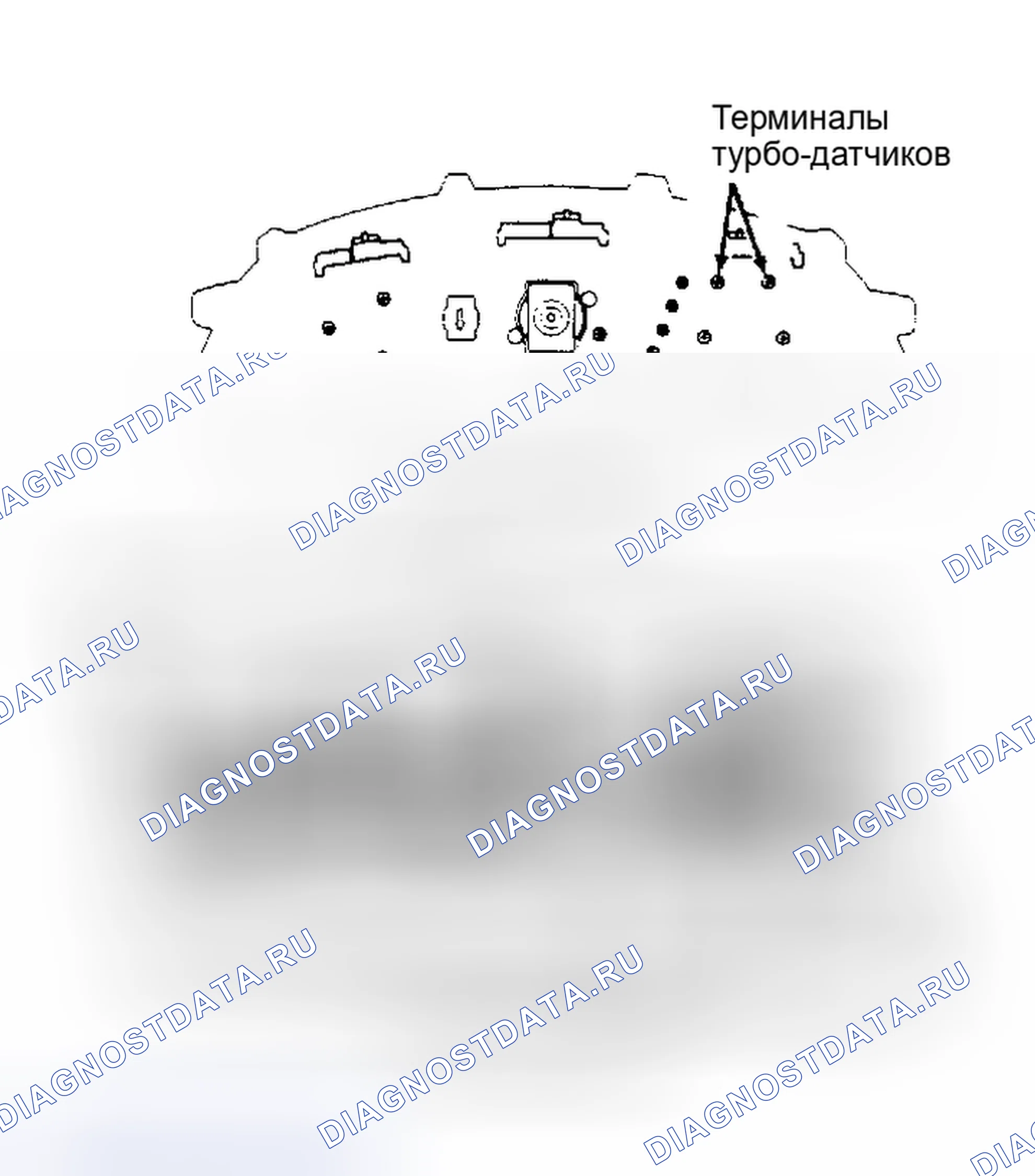 Рис. 38: Сопротивление турбо-датчика. Toyota Camry V30