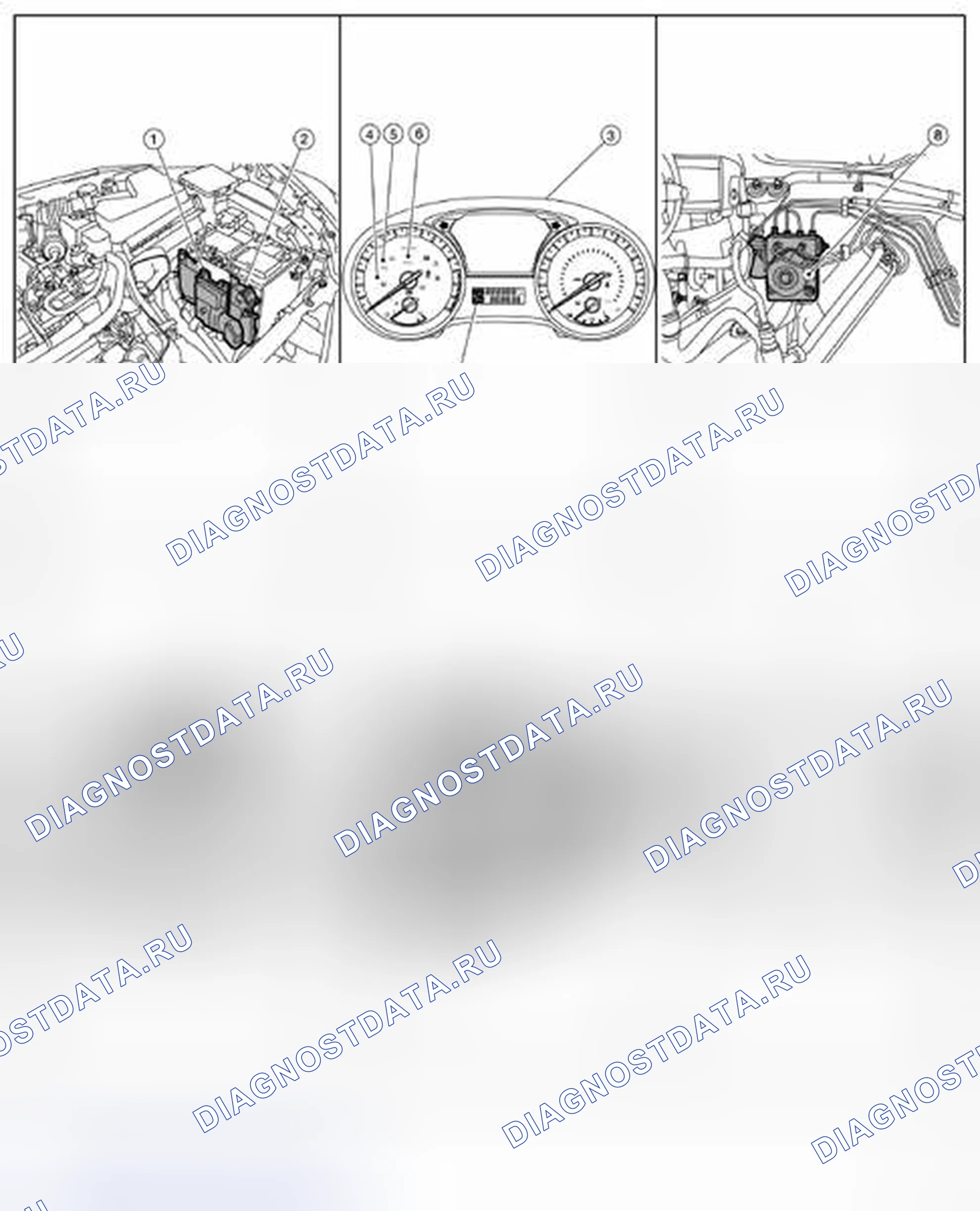 Рис. 234: СИСТЕМА УПРАВЛЕНИЯ CVT: Расположение компонентов. Nissan Altima L33