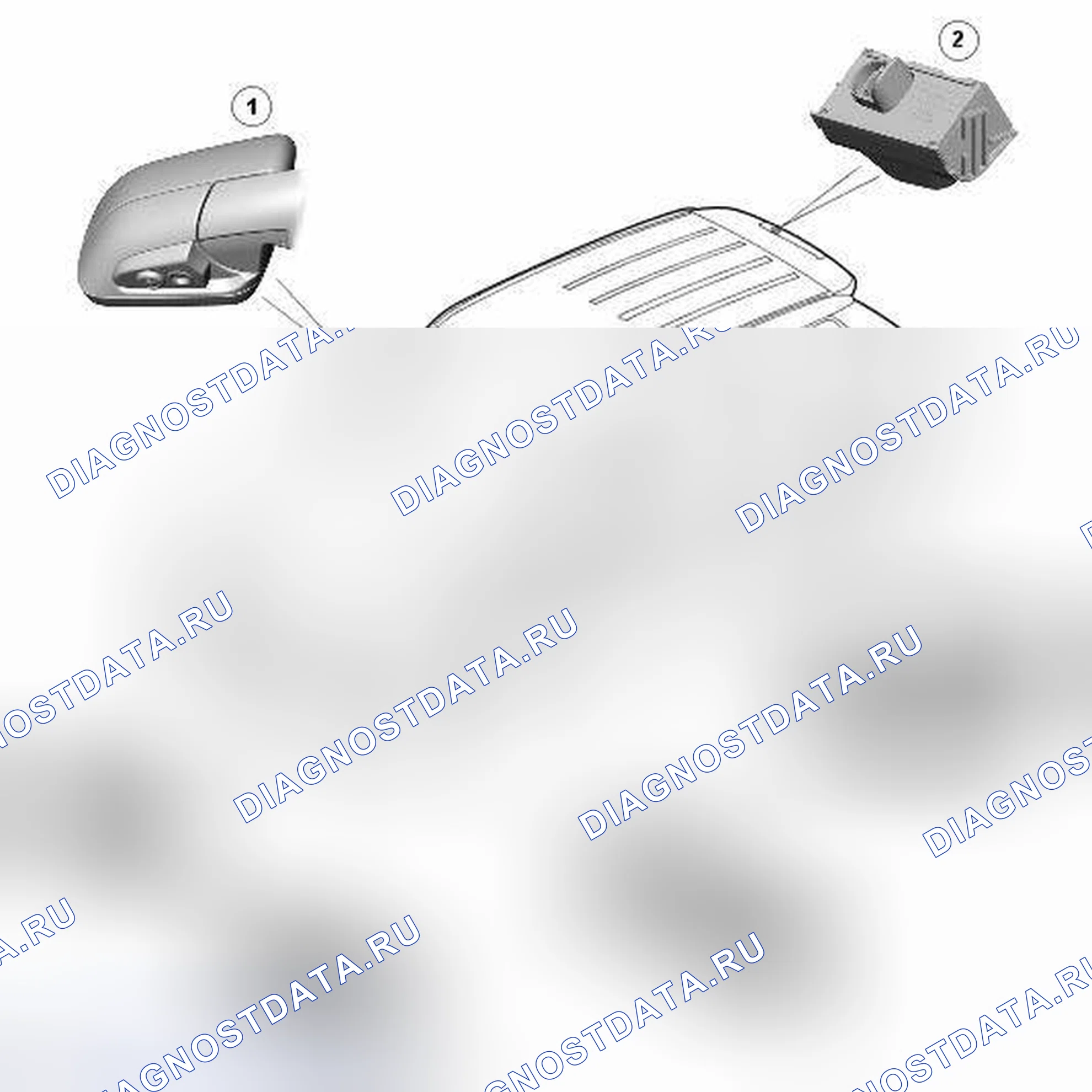 Рис. 25: СИСТЕМА КАМЕРЫ HI-LINE. Land Rover Range Rover Sport I рестайлинг