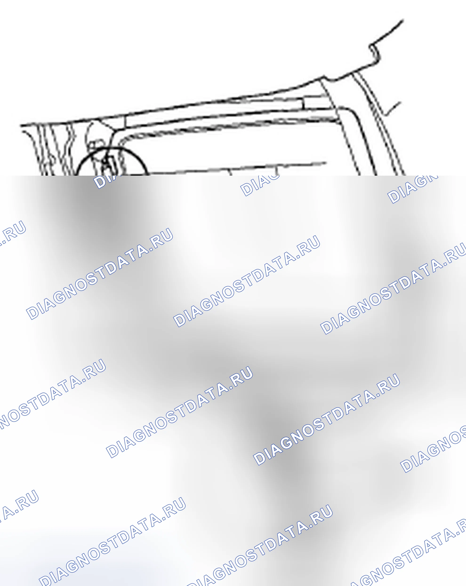 Рис. 16: Замена четвертного стекла. Honda Pilot II