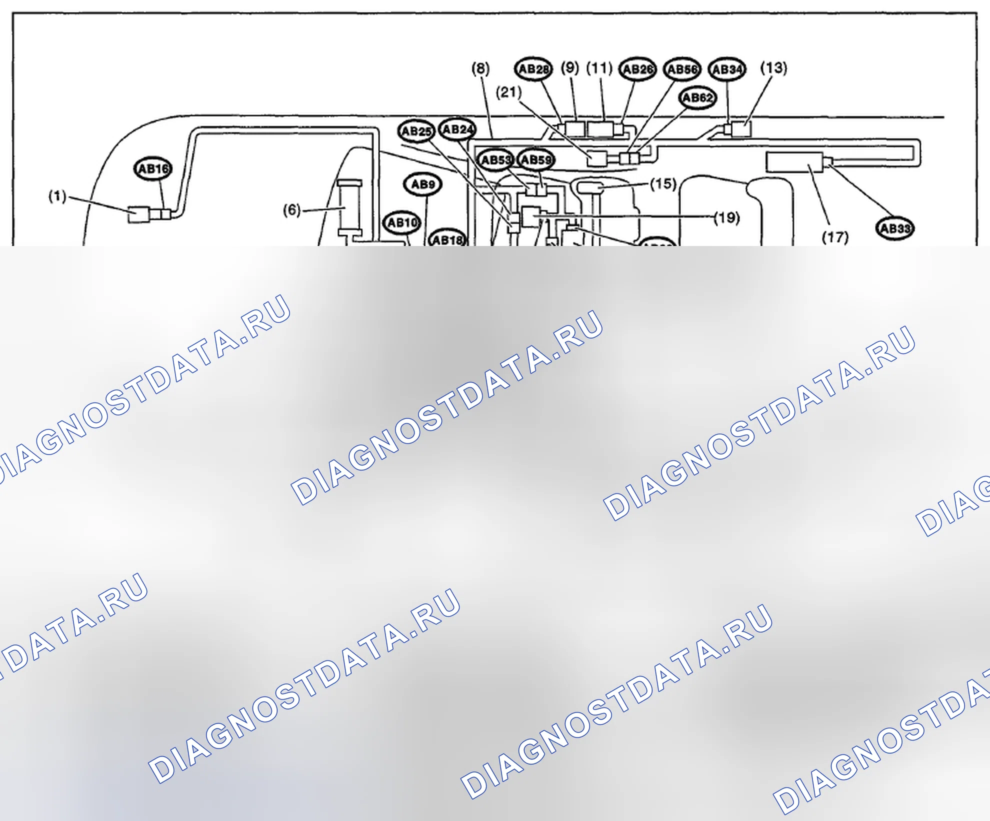 Рис. 296: РАСПОЛОЖЕНИЕ. Subaru Impreza GH