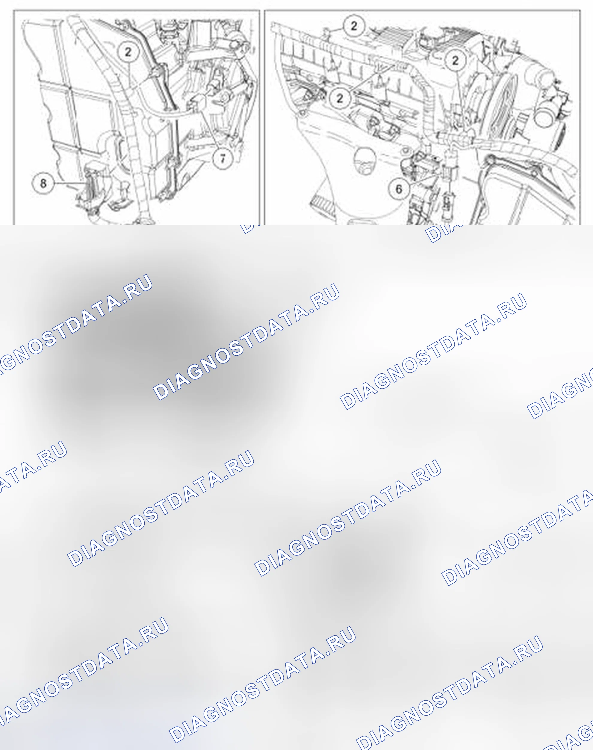 Рис. 34: Кабели для аккумуляторных батарей - 3,0 л. Hyundai Lafesta I