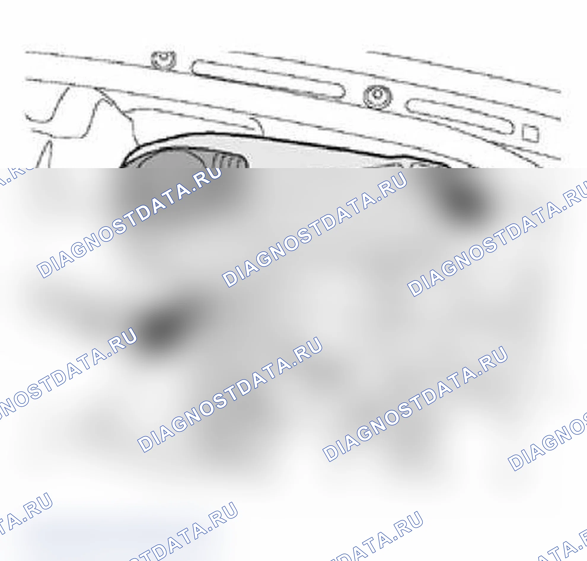 Рис. 36: Удаление верхней части коллектора. Audi A4 B6