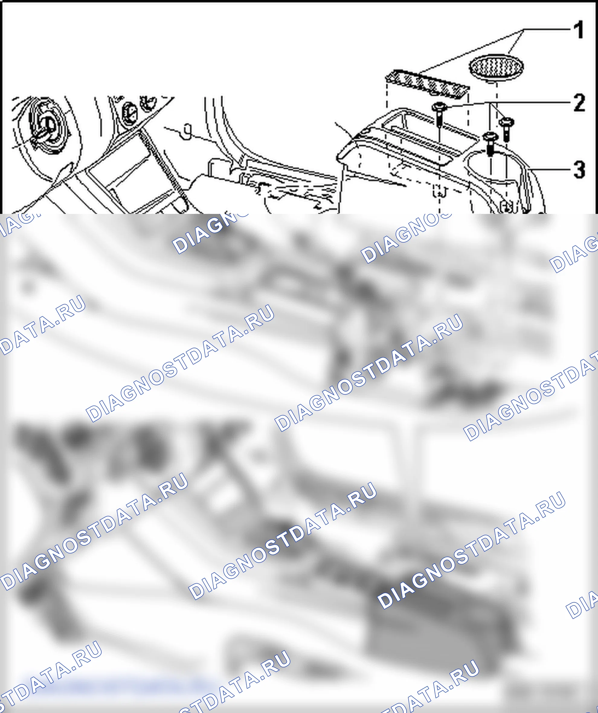 Накладки, кожухи и декоративные щитки. Volkswagen Golf Plus I