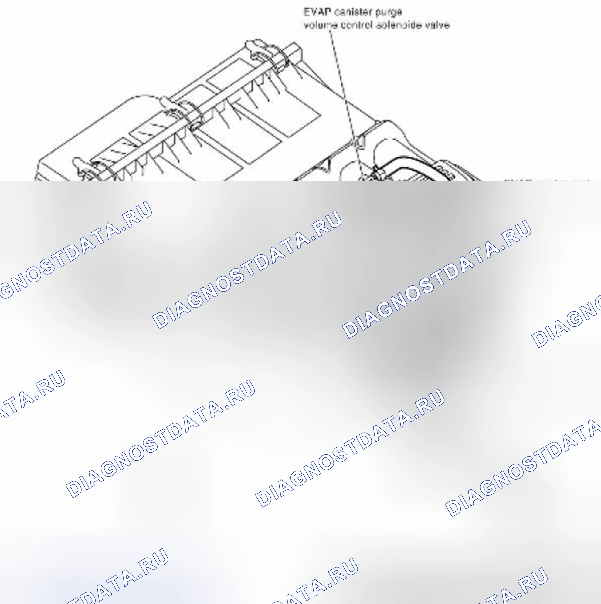 Рис. 2: ЧЕРТЕЖ ЛИНИИ ИСПАРИТЕЛЬНЫХ ВЫБРОСОВ. Suzuki Equator I