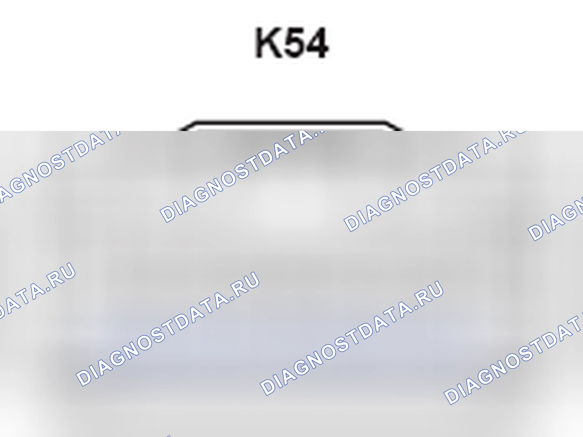 Рис. 409: Вид с торца разъема радиоприемника в сборе (K54). Lexus GS III