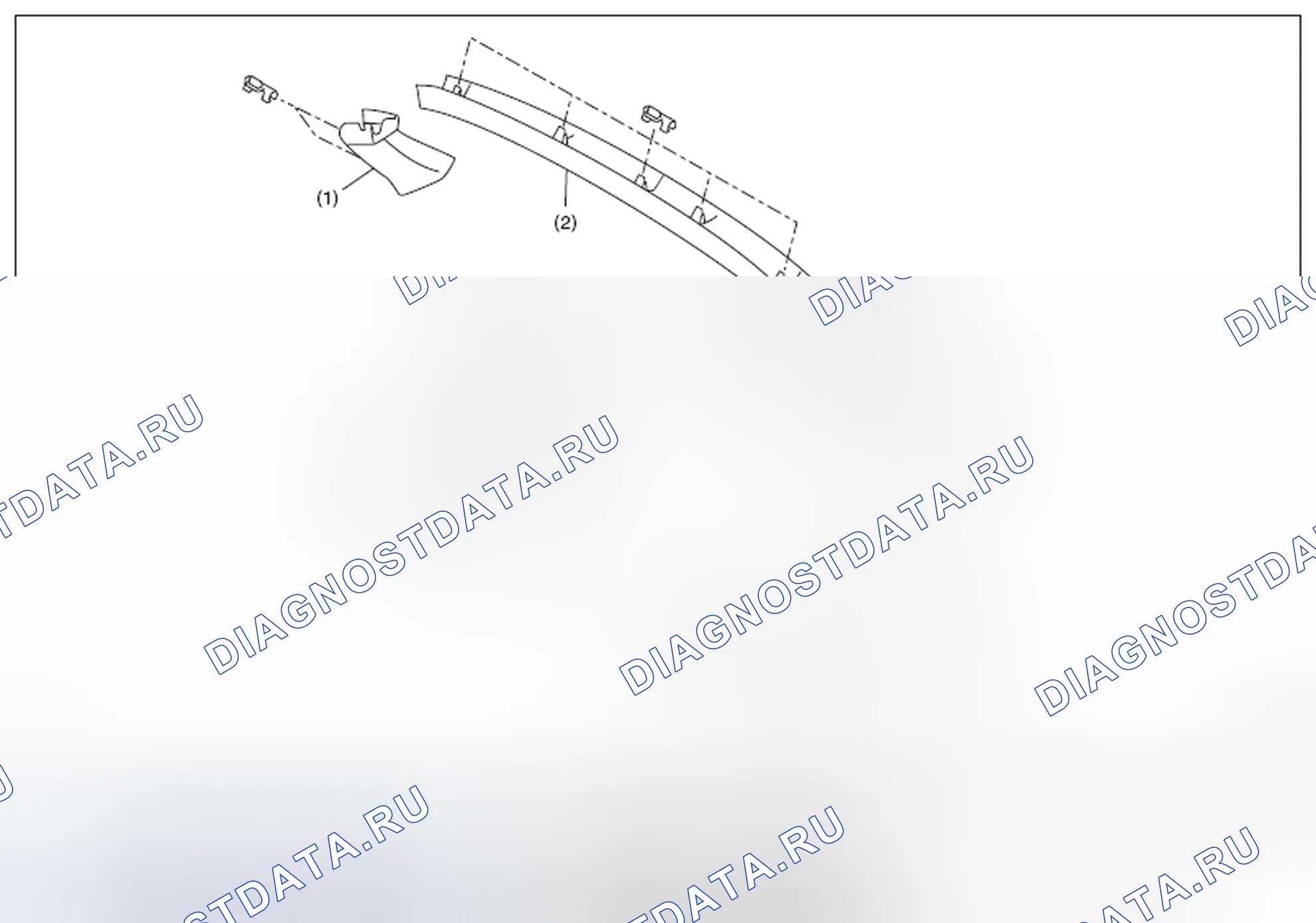 Рис. 39: ОТДЕЛКА ЗАДНИХ ВОРОТ. Subaru Outback BR рестайлинг