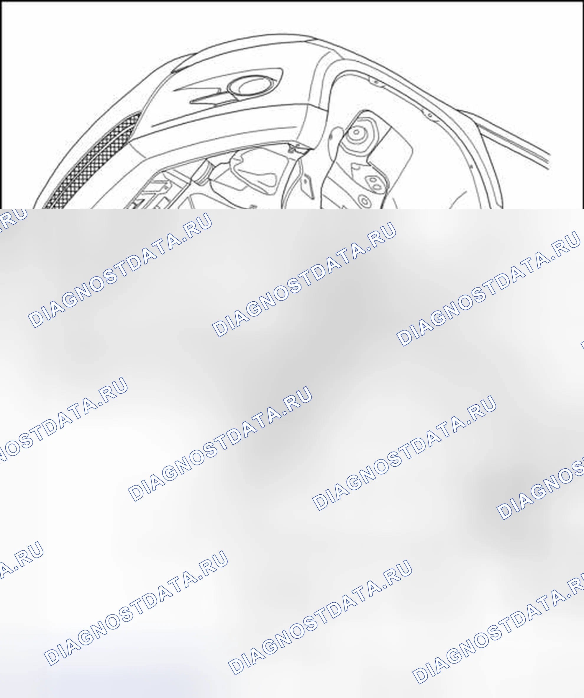 Рис. 68: Шумоизоляция, длинная версия, обзор сборки. Volkswagen Tiguan I