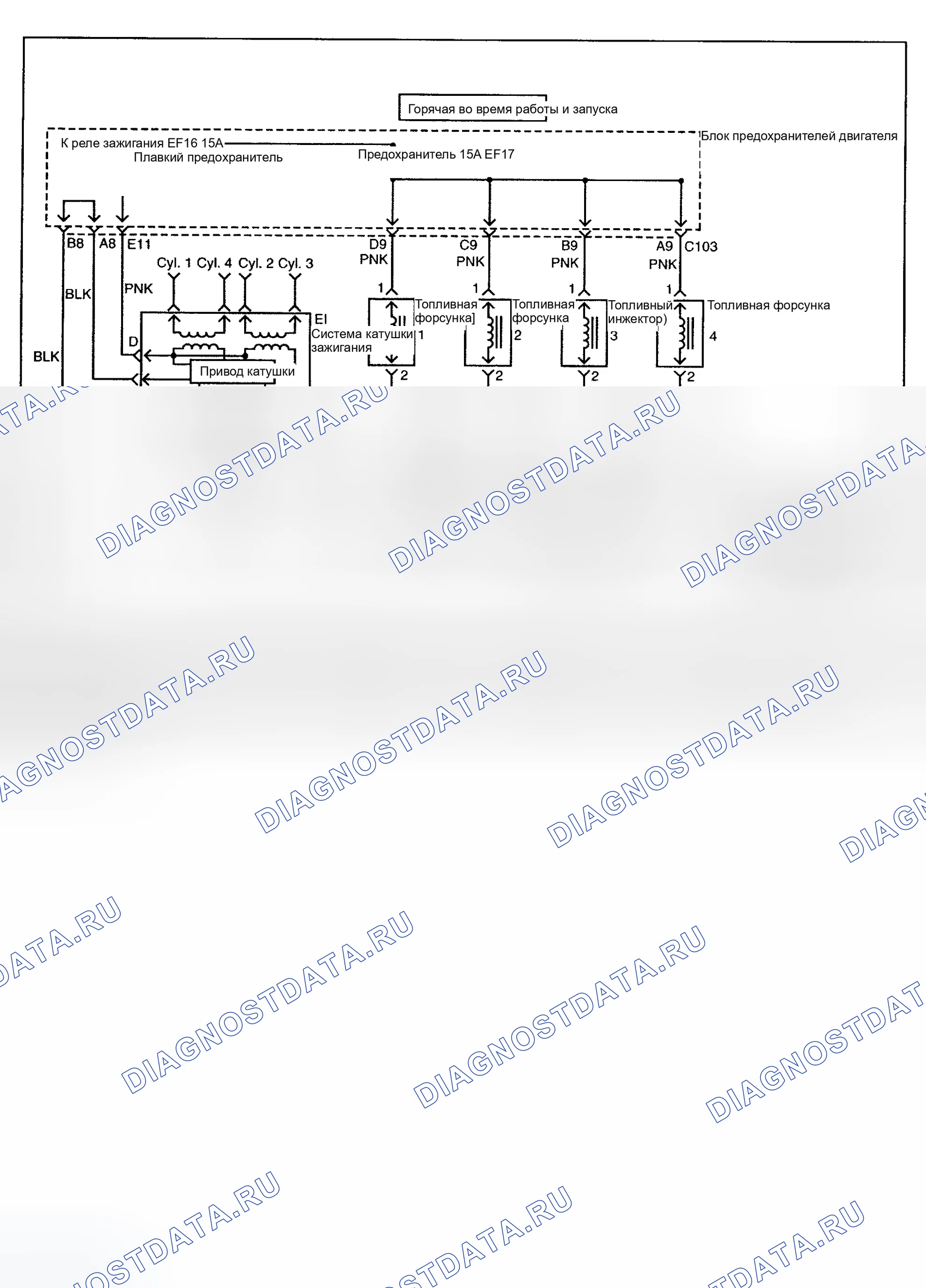 Рис. 110: расшифровка кода ошибки P0303: MISFIRE ЦИЛИНДРА 3. Daewoo Nubira II